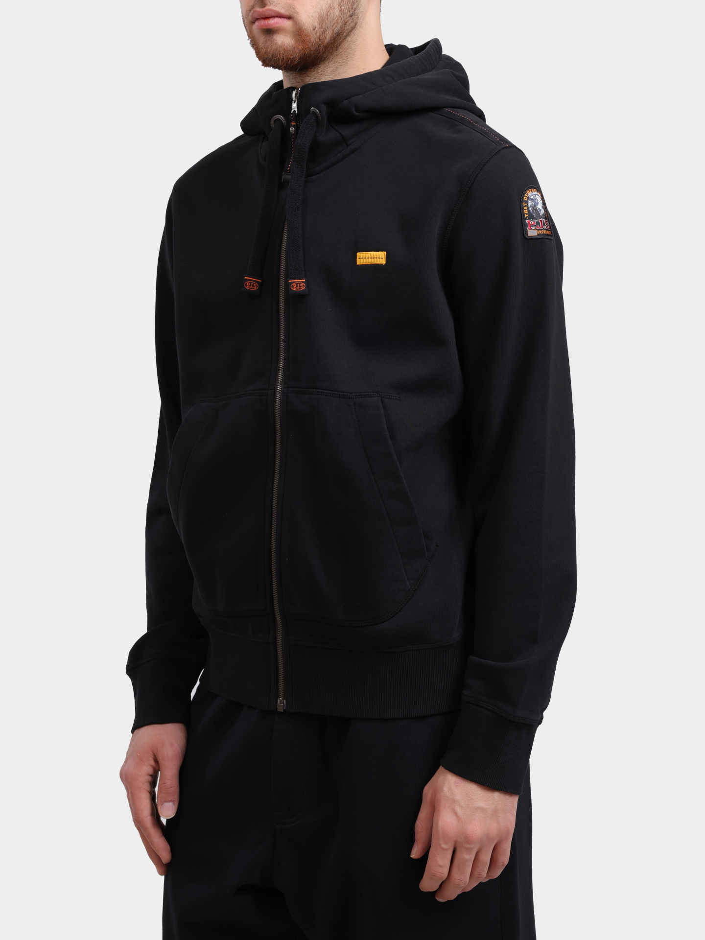 Толстовка Parajumpers CHARLIE EMBO мужская черная — купить в интернет-магазине Verdistore