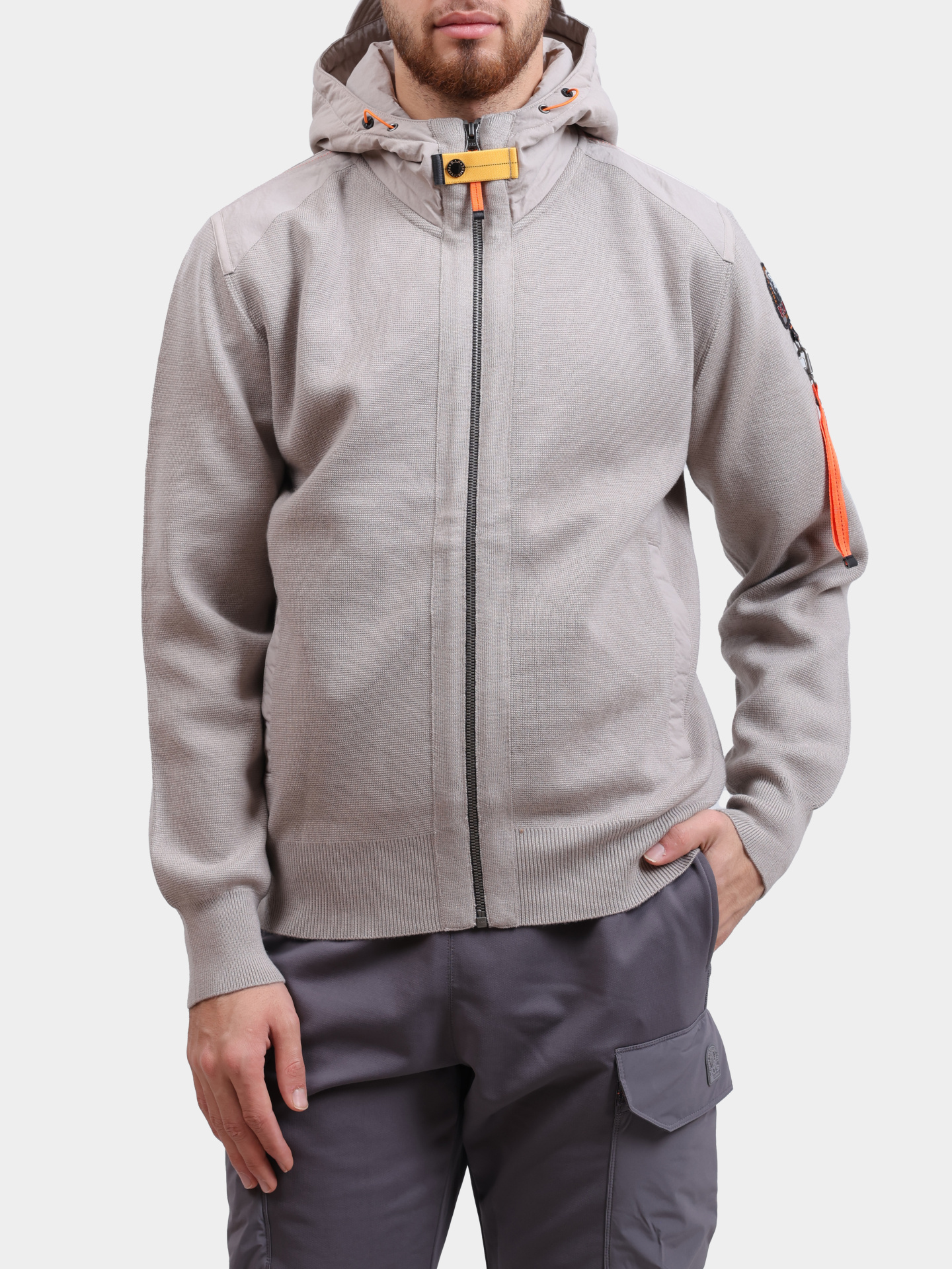 Толстовка Parajumpers RK06 NEW DOMINIC 110 серая мужская  — купить в интернет-магазине Verdistore