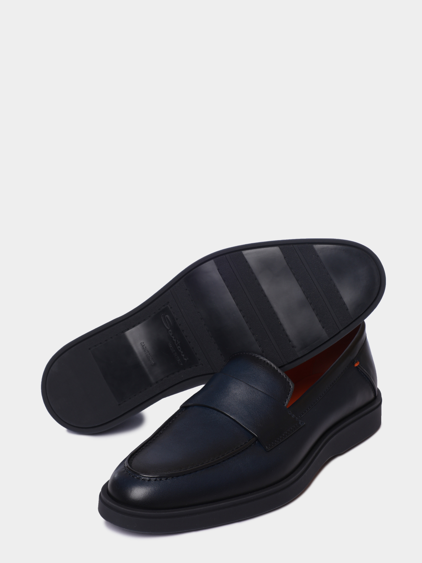 Лоферы Santoni MGDG19051OOTGBYPU60 кожаные мужские — купить в интернет-магазине Verdistore