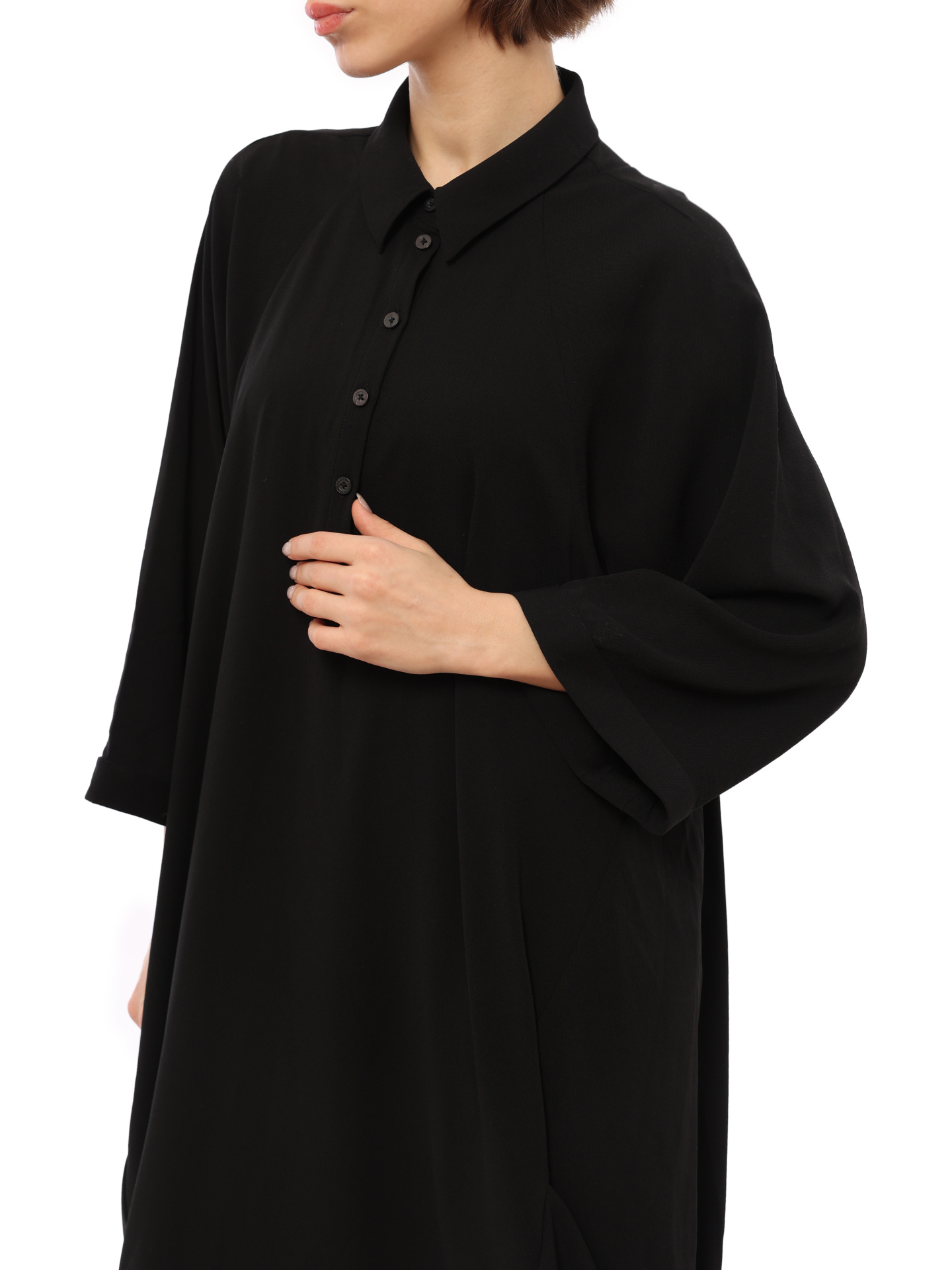 Платье Armani Exchange 3GYA10 1200 черное женское на пуговицах — купить в интернет-магазине Verdistore