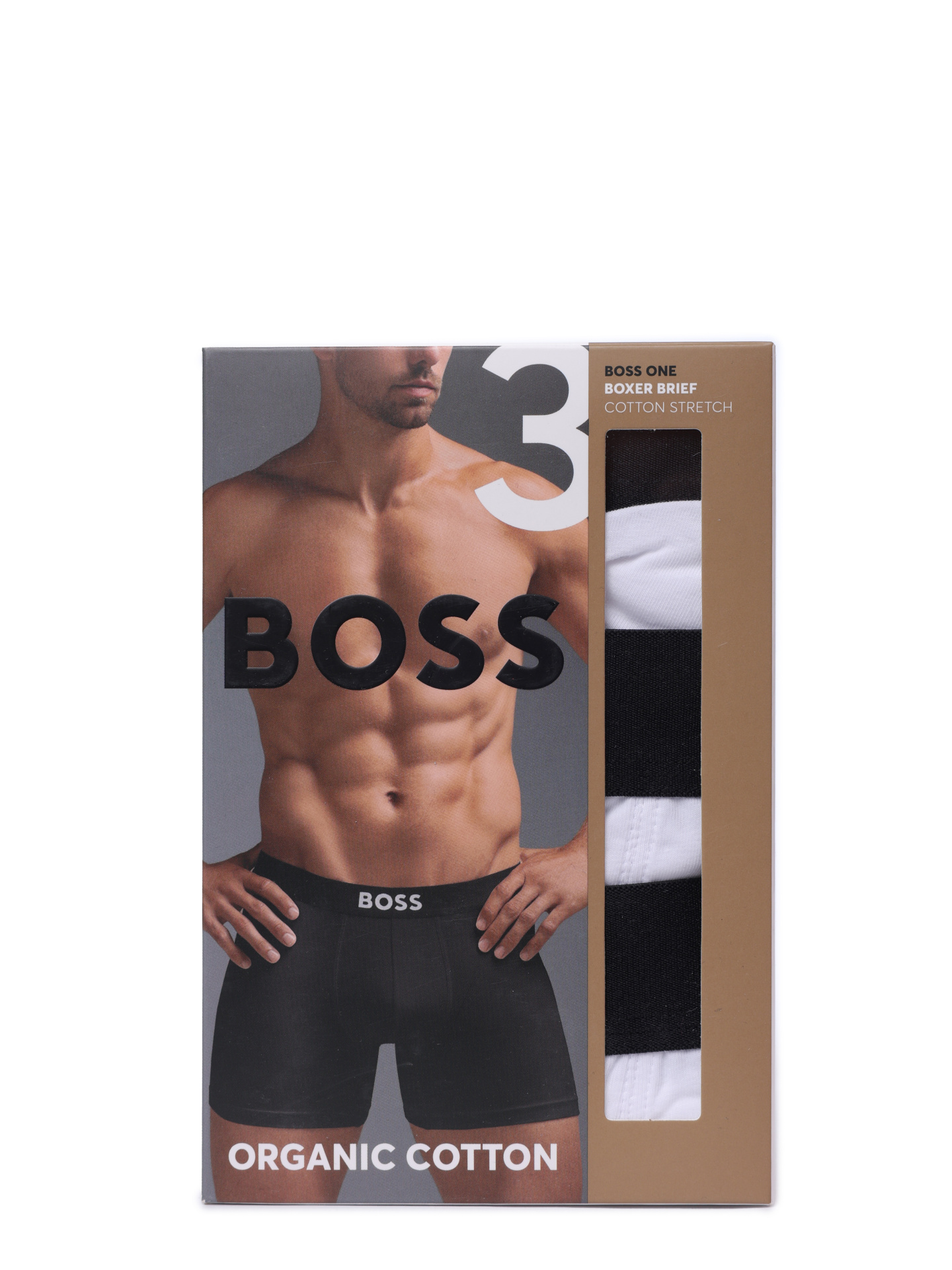 Трусы комплект Boss 50544272 100 белые мужские с логотипом — купить в интернет-магазине Verdistore