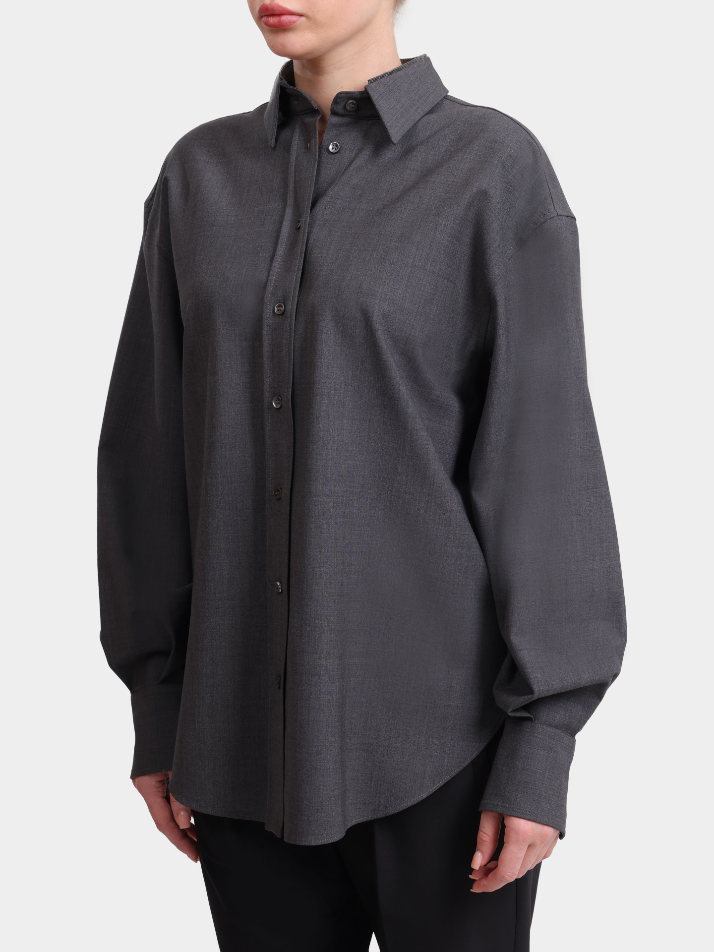 Рубашка Brunello Cucinelli M0W07MK916 C4078 шерстяная женская — купить в интернет-магазине Verdistore