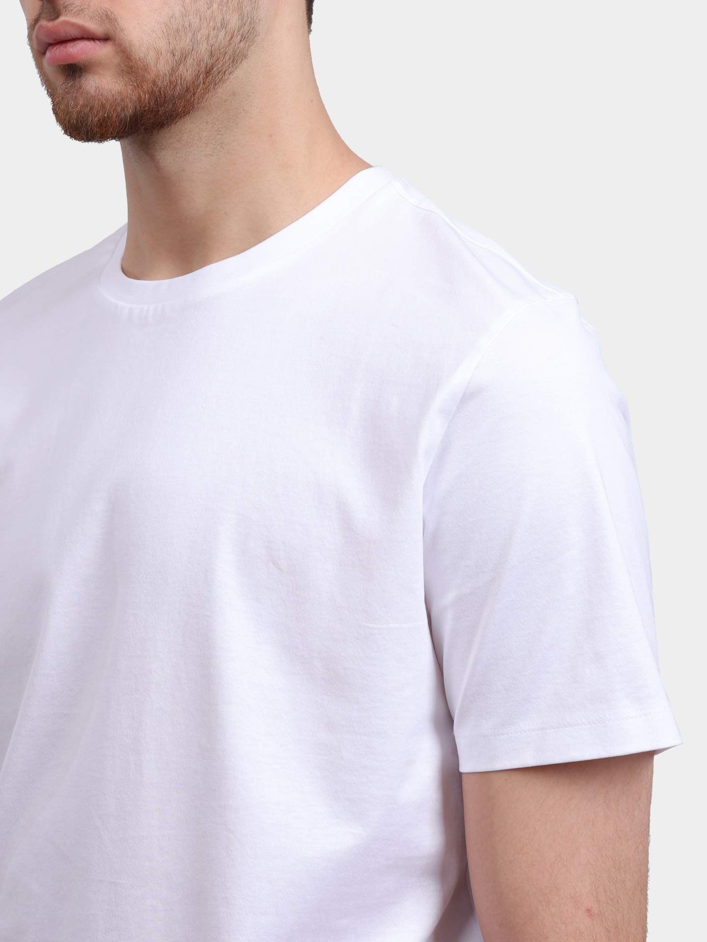 Футболка HUGO RED Dimerstee 10271881 01 50542969 100 белая мужская хлопковая — купить в интернет-магазине Verdistore