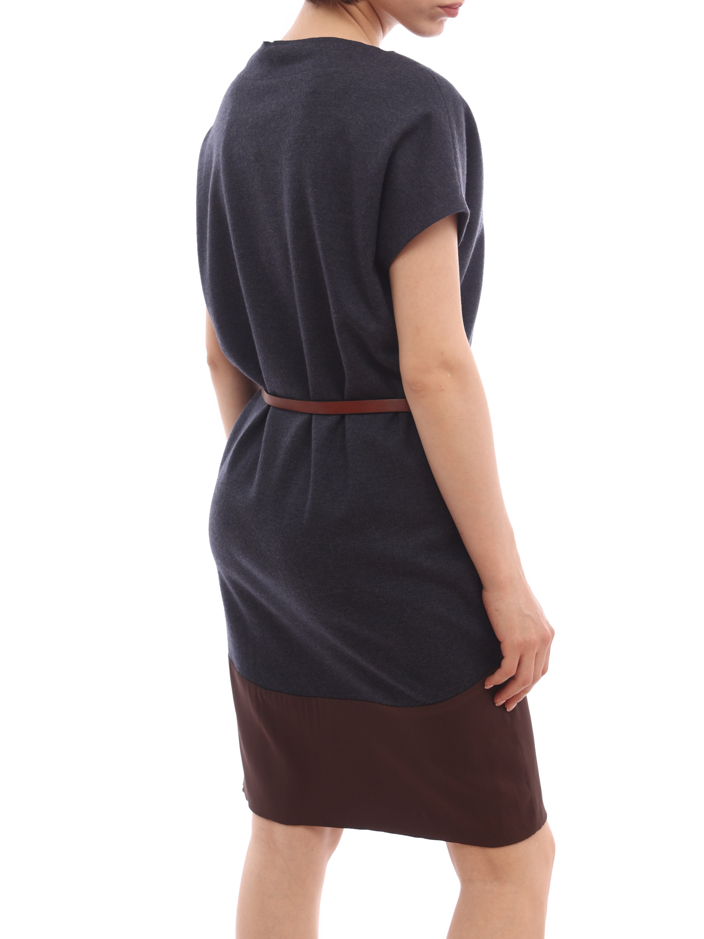 Платье Brunello Cucinelli MR504A4068 комбинированное женское — купить в интернет-магазине Verdistore