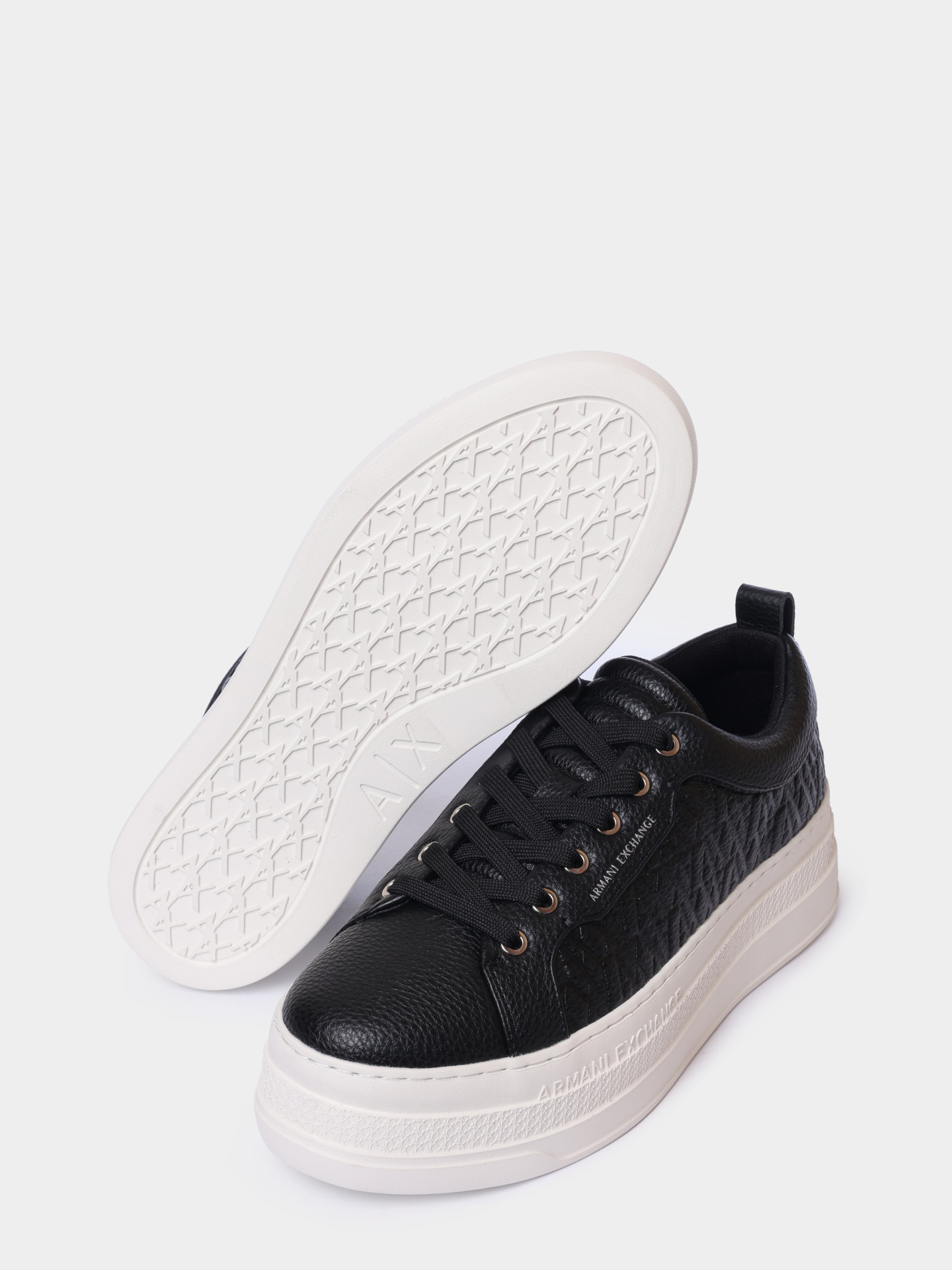 Кеды Armani Exchange XW001630 AF17351 UC001 черные женские — купить в интернет-магазине Verdistore