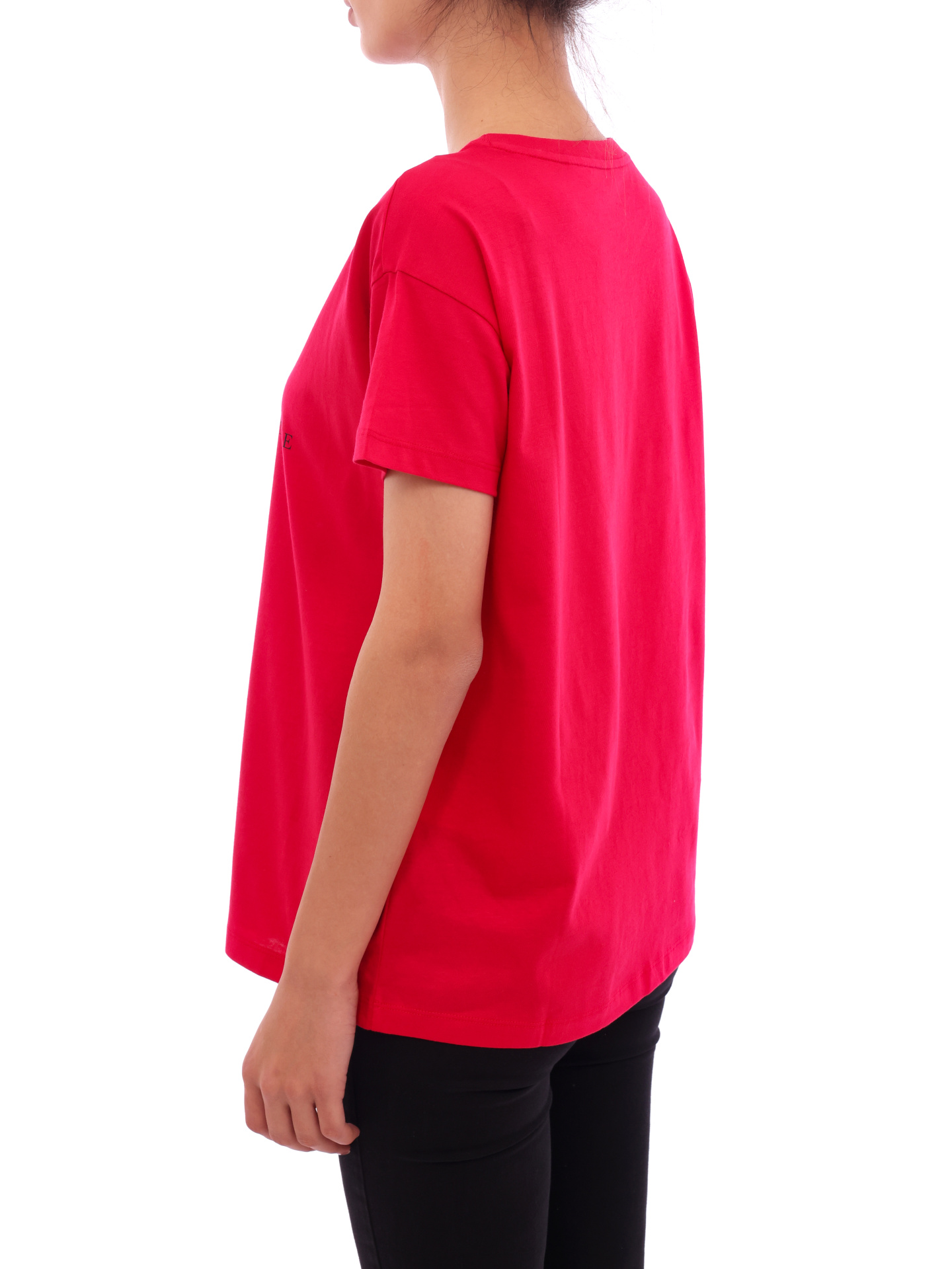 Футболка Armani Exchange 6KYTEE YJ6QZ 1492 красная женская с логотипом — купить в интернет-магазине Verdistore