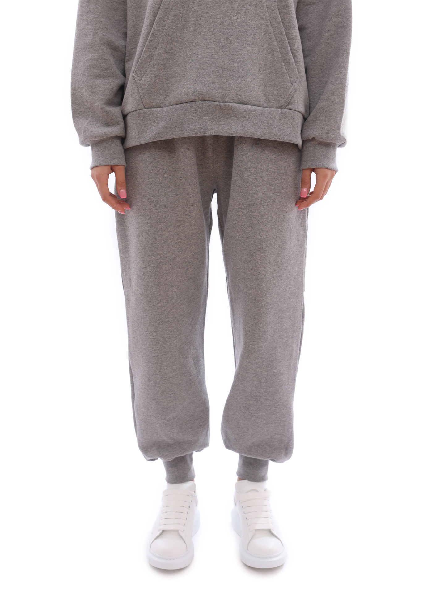 картинка Брюки Alexander McQueen 658545-QZAD5 0544 серые женские от магазина Verdistore
