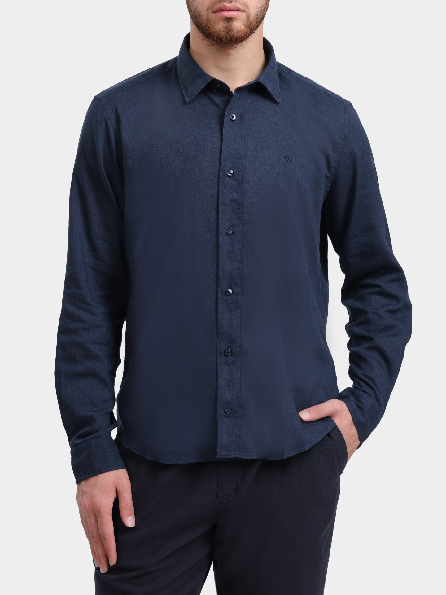 Рубашка Joop! JSH-255Mike-W 30103186 00402 темно-синяя мужская — купить в интернет-магазине Verdistore