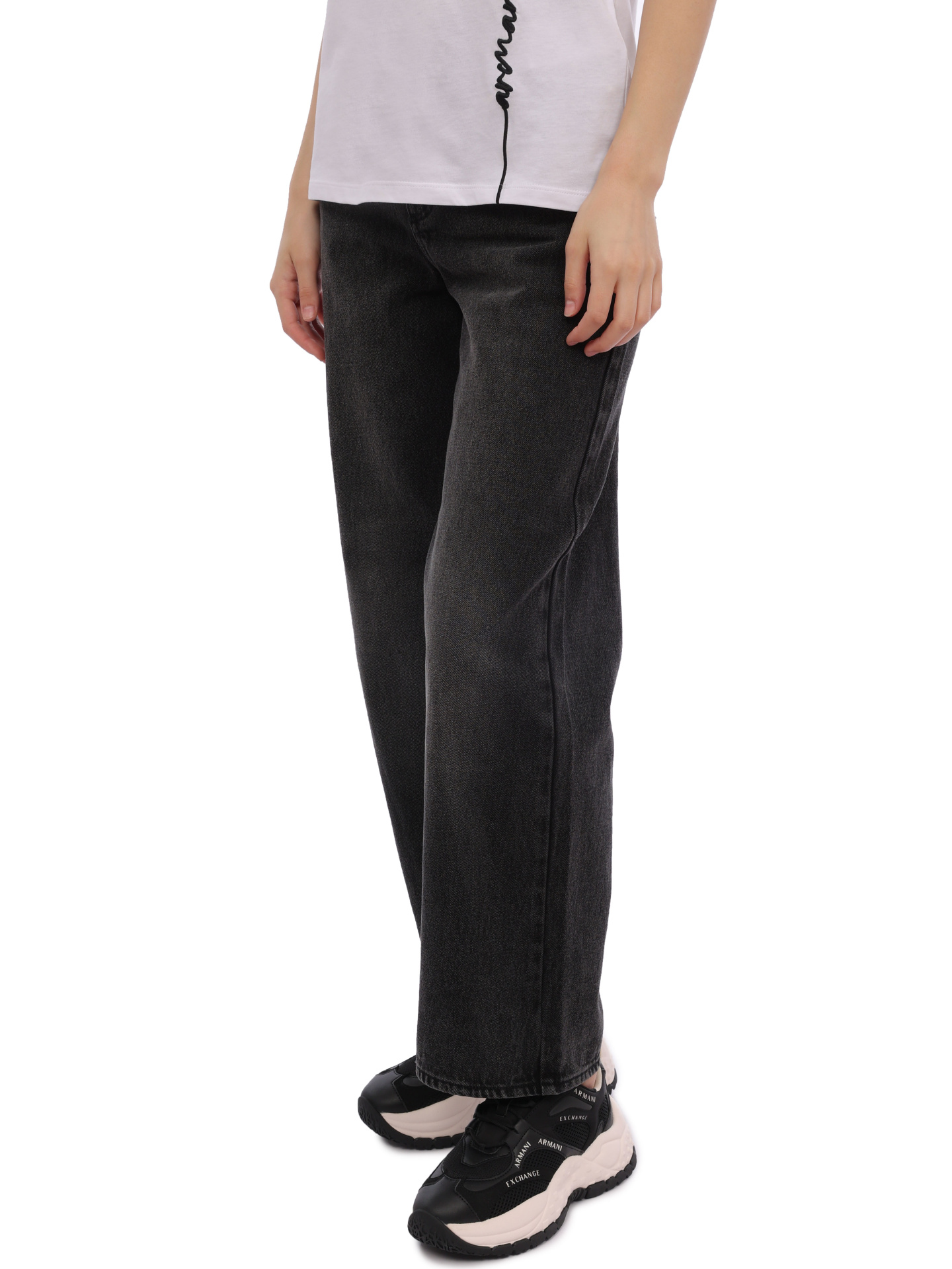 Джинсы Armani Exchange 6RYJ38 Y11AZ 0204 черные женские — купить в интернет-магазине Verdistore