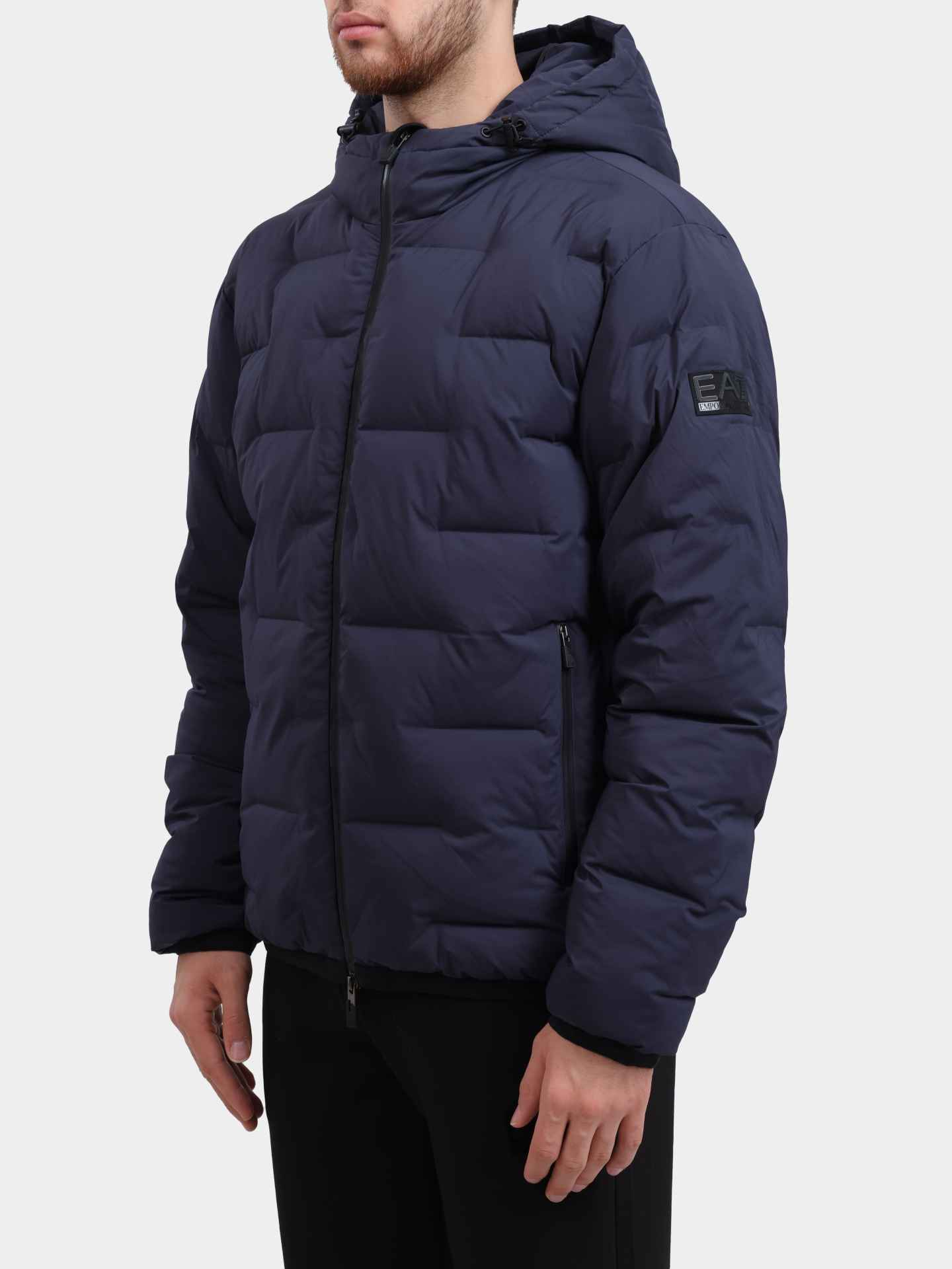 Куртка EA7 6DPB64 PNHHZ синяя мужская с капюшоном — купить в интернет-магазине Verdistore