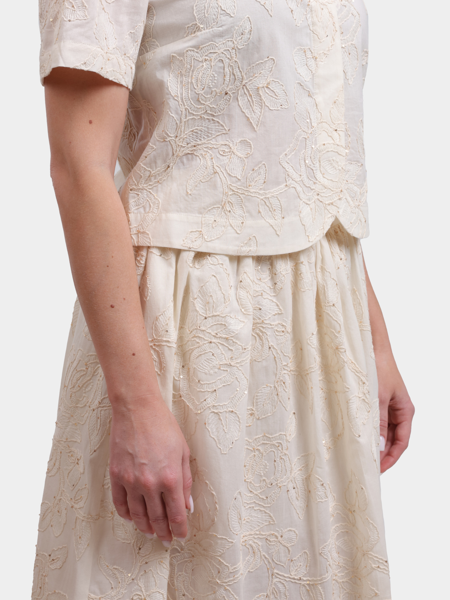 Рубашка Liu-Jo WA6508 T472A P9417 хлопковая женская с вышивкой — купить в интернет-магазине Verdistore