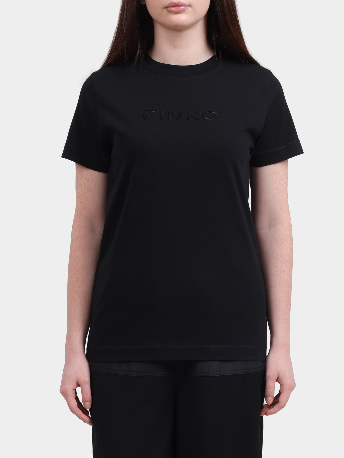 Футболка Pinko 101752 A2RD Z99 хлопковая женская — купить в интернет-магазине Verdistore