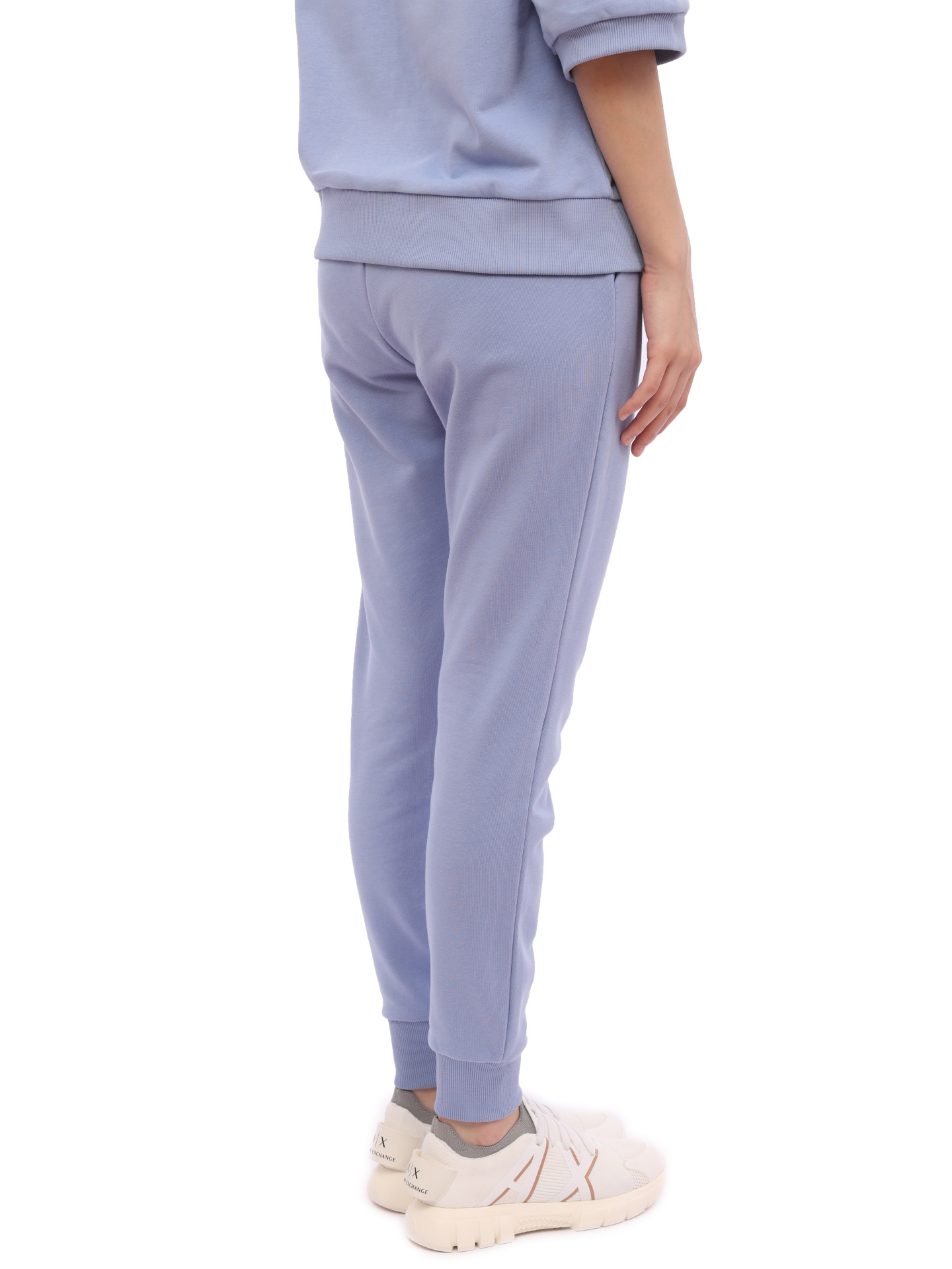 Брюки спортивные Armani Exchange 3RYP85 YJ3NZ 15CN лиловые женские с логотипом — купить в интернет-магазине Verdistore