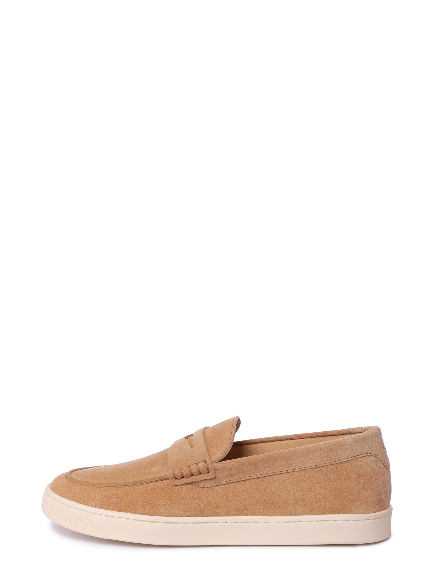 Лоферы Brunello Cucinelli MZUSILN312 C2683 бежевые мужские из замши — купить в интернет-магазине Verdistore