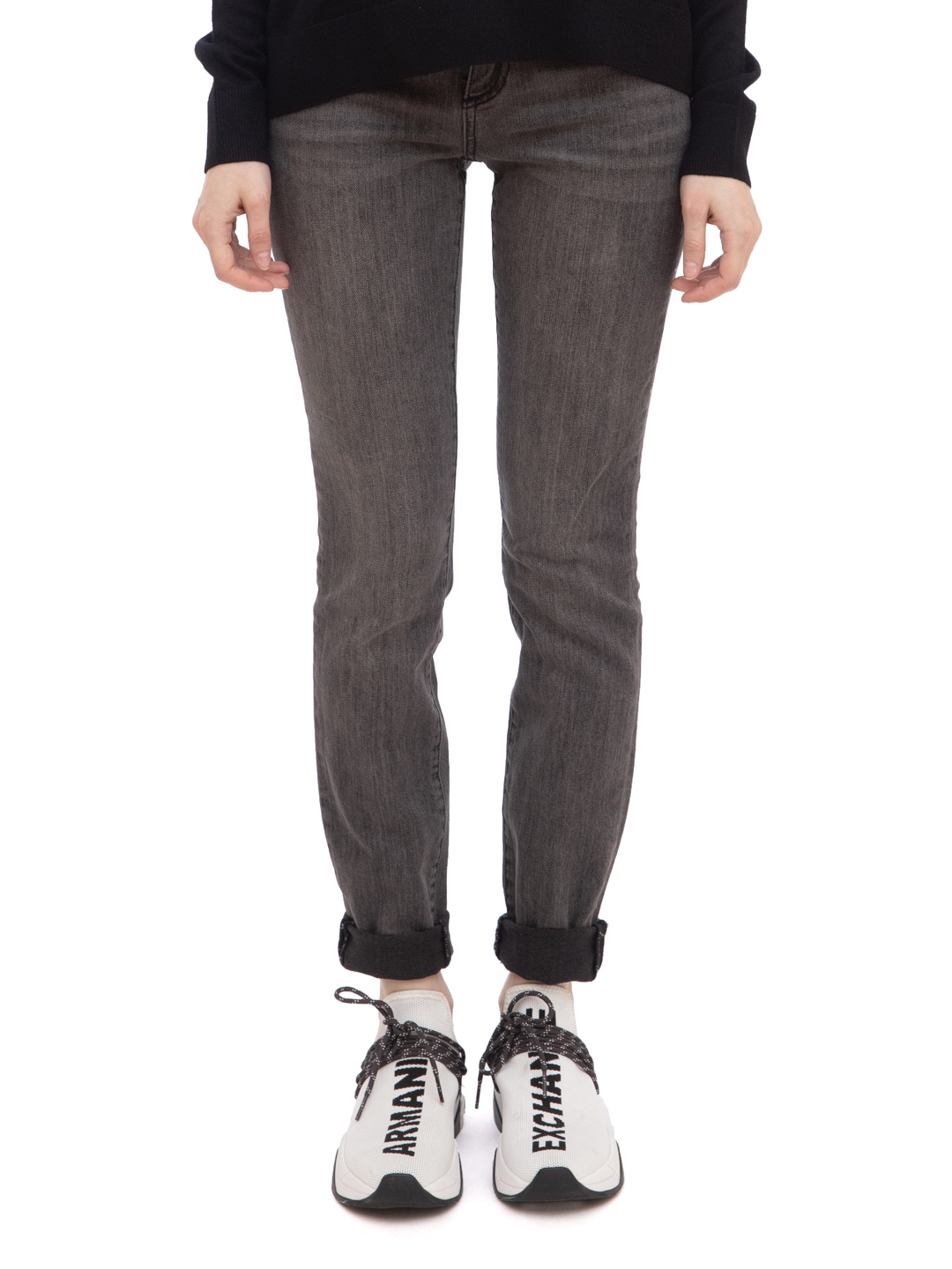 Джинсы Armani Exchange 3GYJ01 серые женские зауженные — купить в интернет-магазине Verdistore