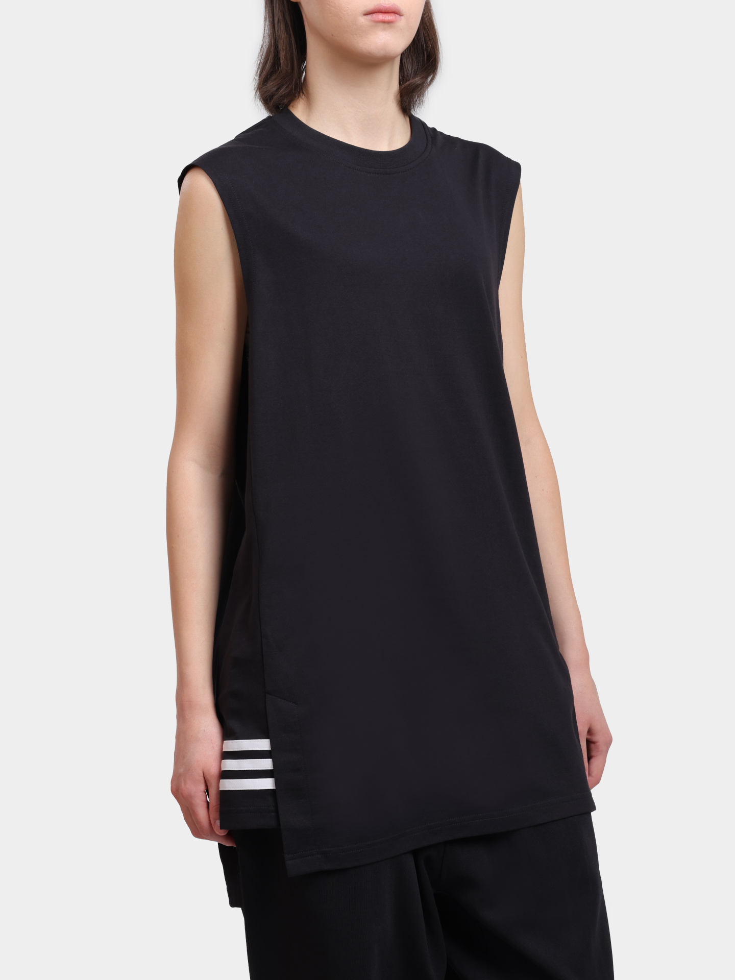 Топ Y-3 JN4904 удлиненный женский из хлопка — купить в интернет-магазине Verdistore