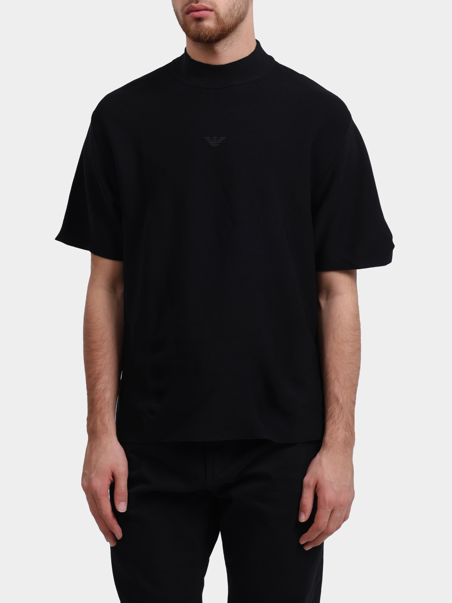 Футболка Emporio Armani EM003119 AF18287 UC001 черная мужская — купить в интернет-магазине Verdistore