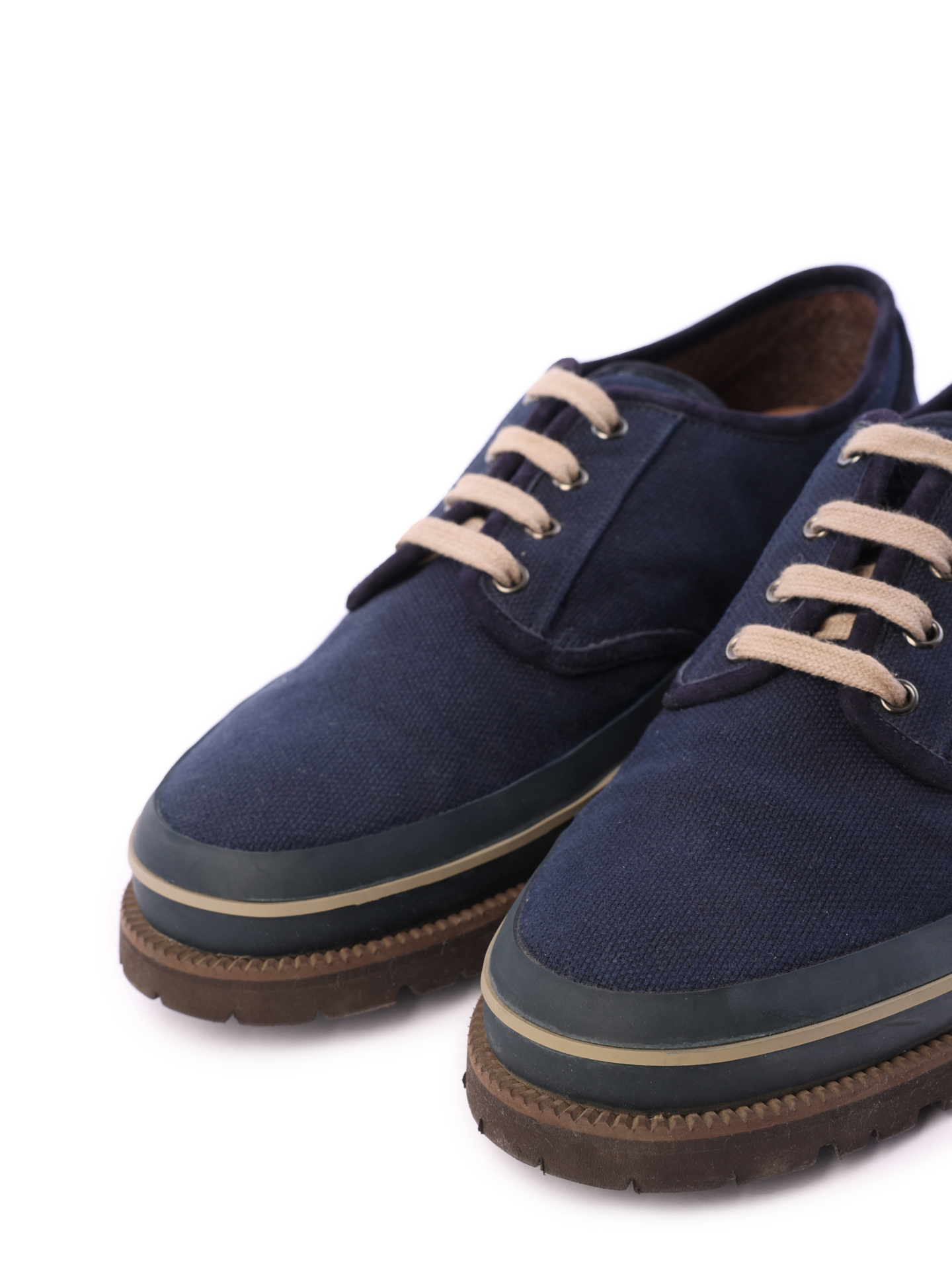 Туфли Brunello Cucinelli MZUPANV903 текстильные мужские — купить в интернет-магазине Verdistore