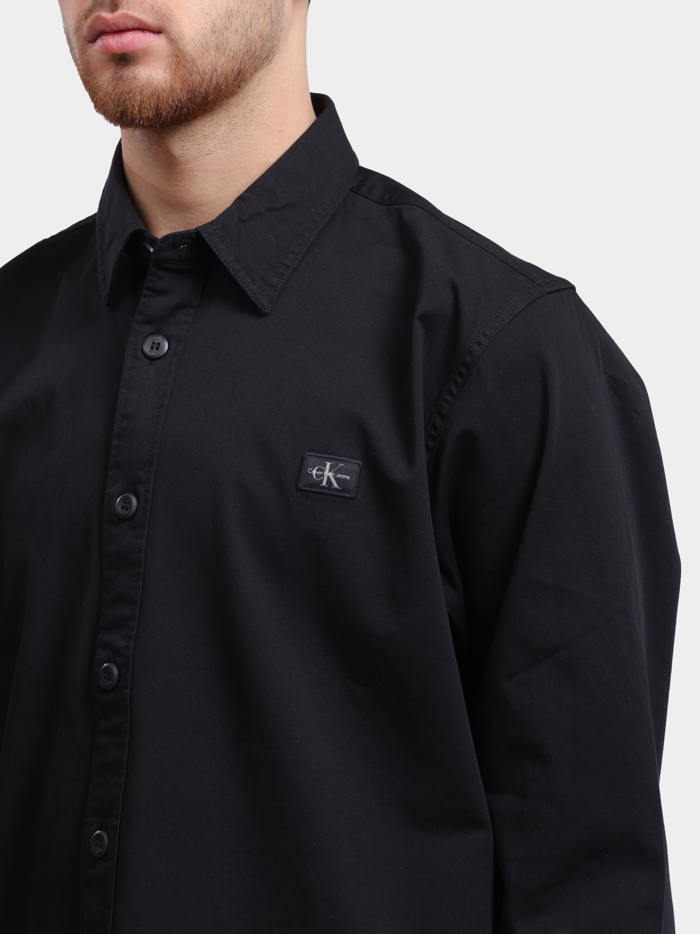 Рубашка Calvin Klein Jeans J30J327585 BEH хлопковая мужская — купить в интернет-магазине Verdistore