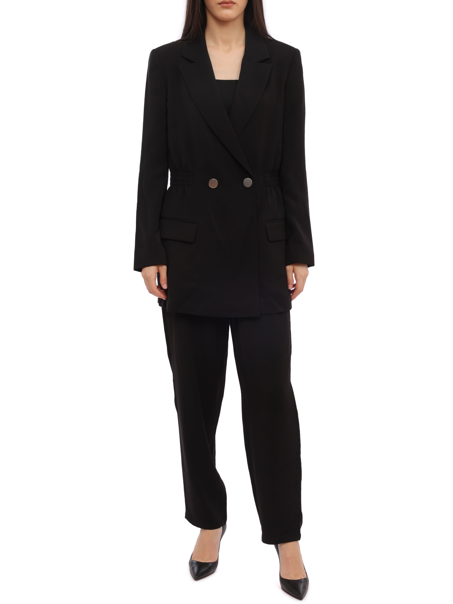 картинка Брюки Armani Exchange 6RYP11 YN7NZ 1200 черные женские на резинке от магазина Verdistore
