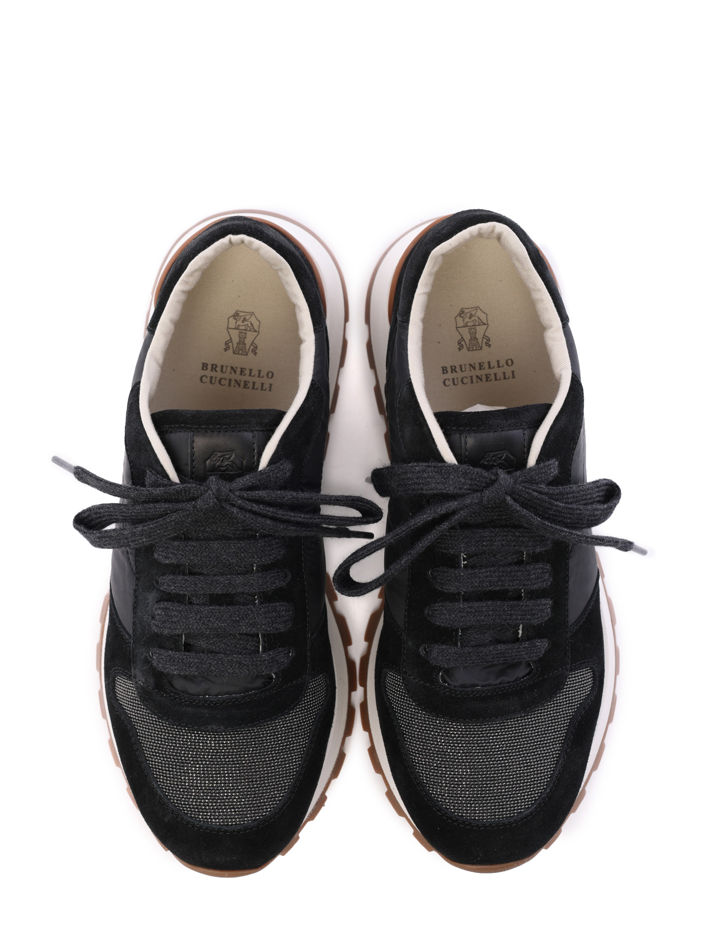 Кроссовки Brunello Cucinelli MZSFG1960 C101 комбинированные женские — купить в интернет-магазине Verdistore