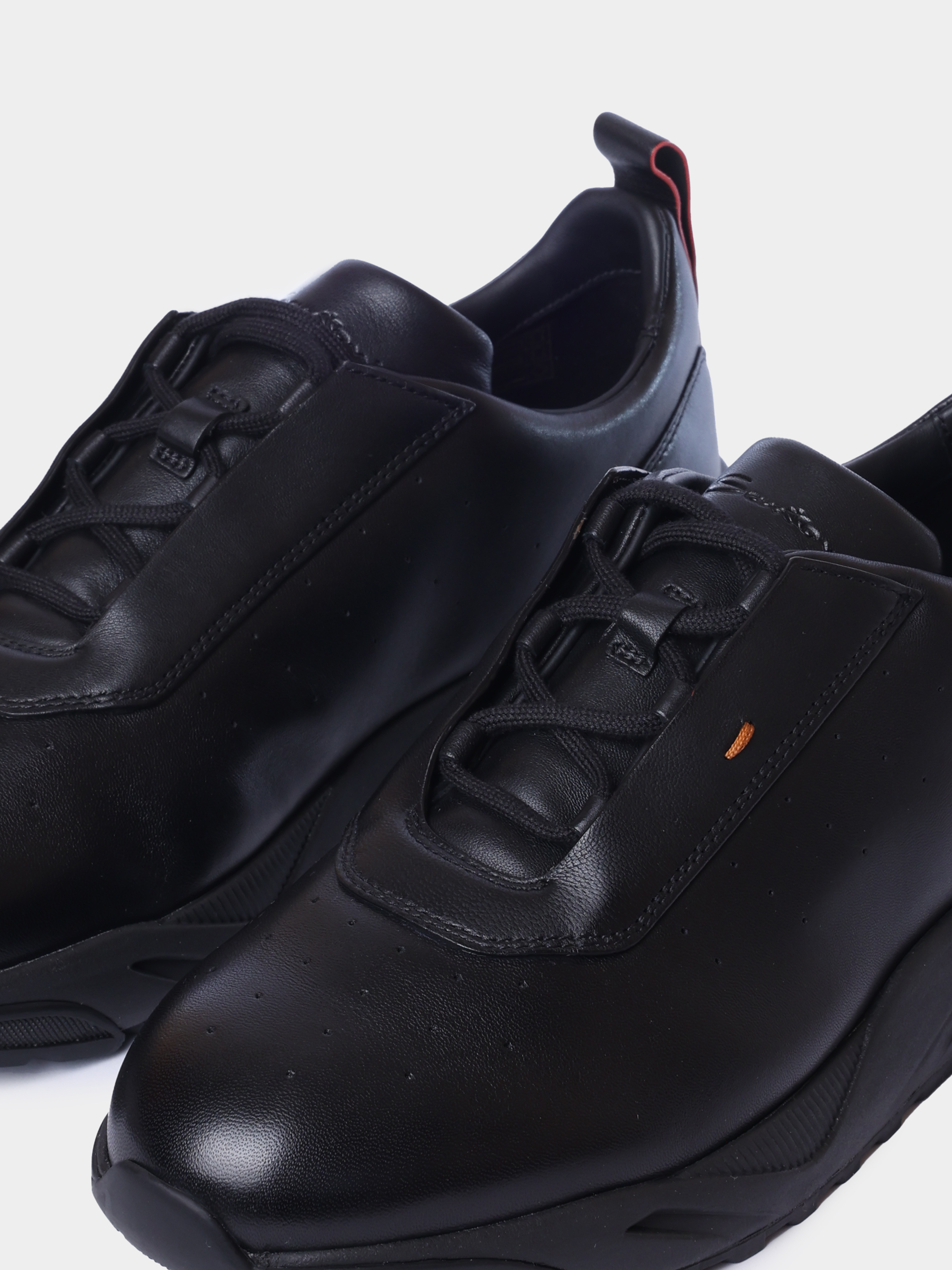 Кроссовки Santoni MBIG22027NERTESMN01 кожаные мужские — купить в интернет-магазине Verdistore