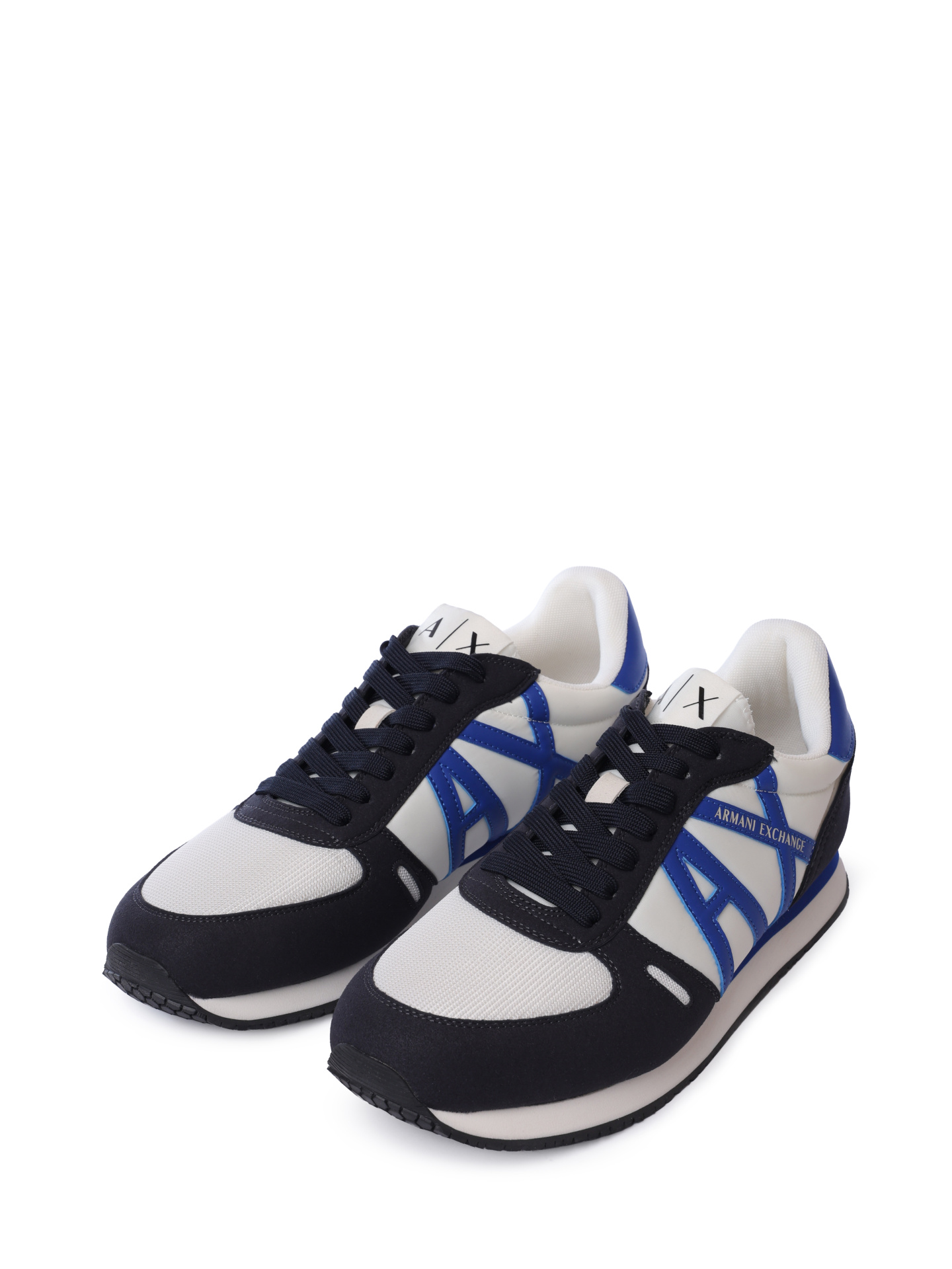 Кроссовки Armani Exchange XUX017 XCC68 U385 комбинированные мужские с логотипом — купить в интернет-магазине Verdistore