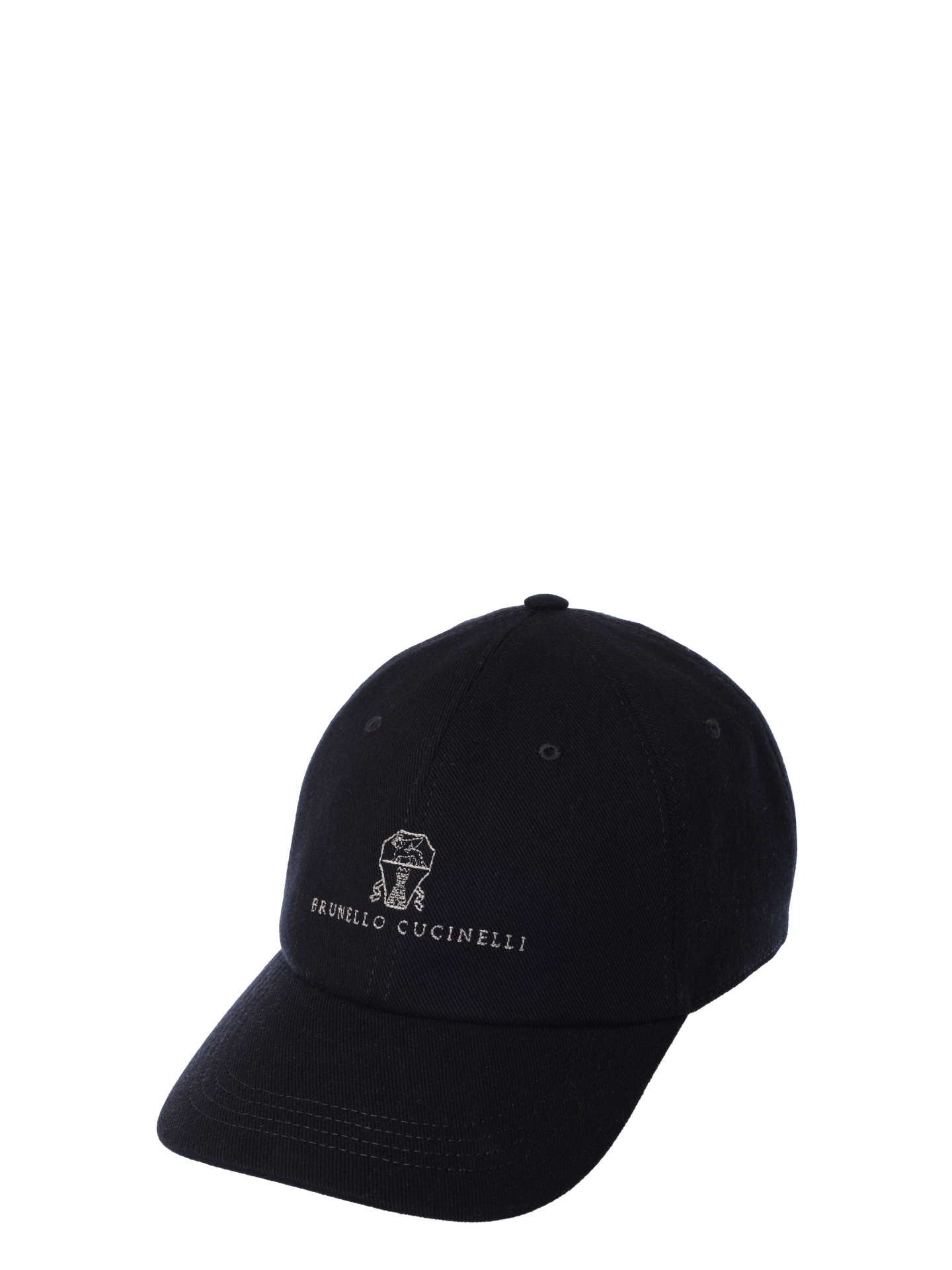 Бейсболка Brunello Cucinelli M277P9850 C101 черная мужская из хлопка — купить в интернет-магазине Verdistore