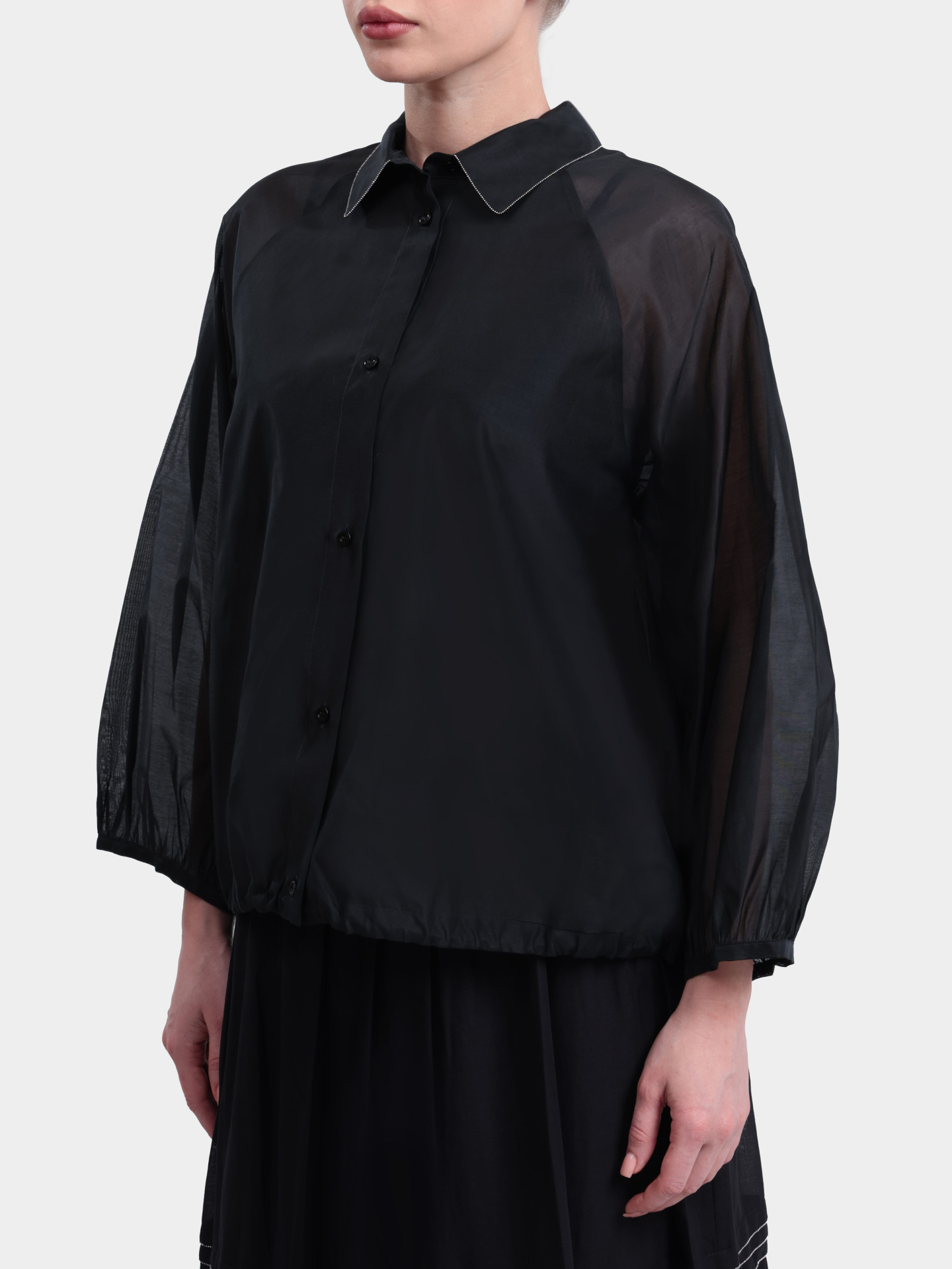 Блуза Peserico S06457 8372 705 черная женская — купить в интернет-магазине Verdistore
