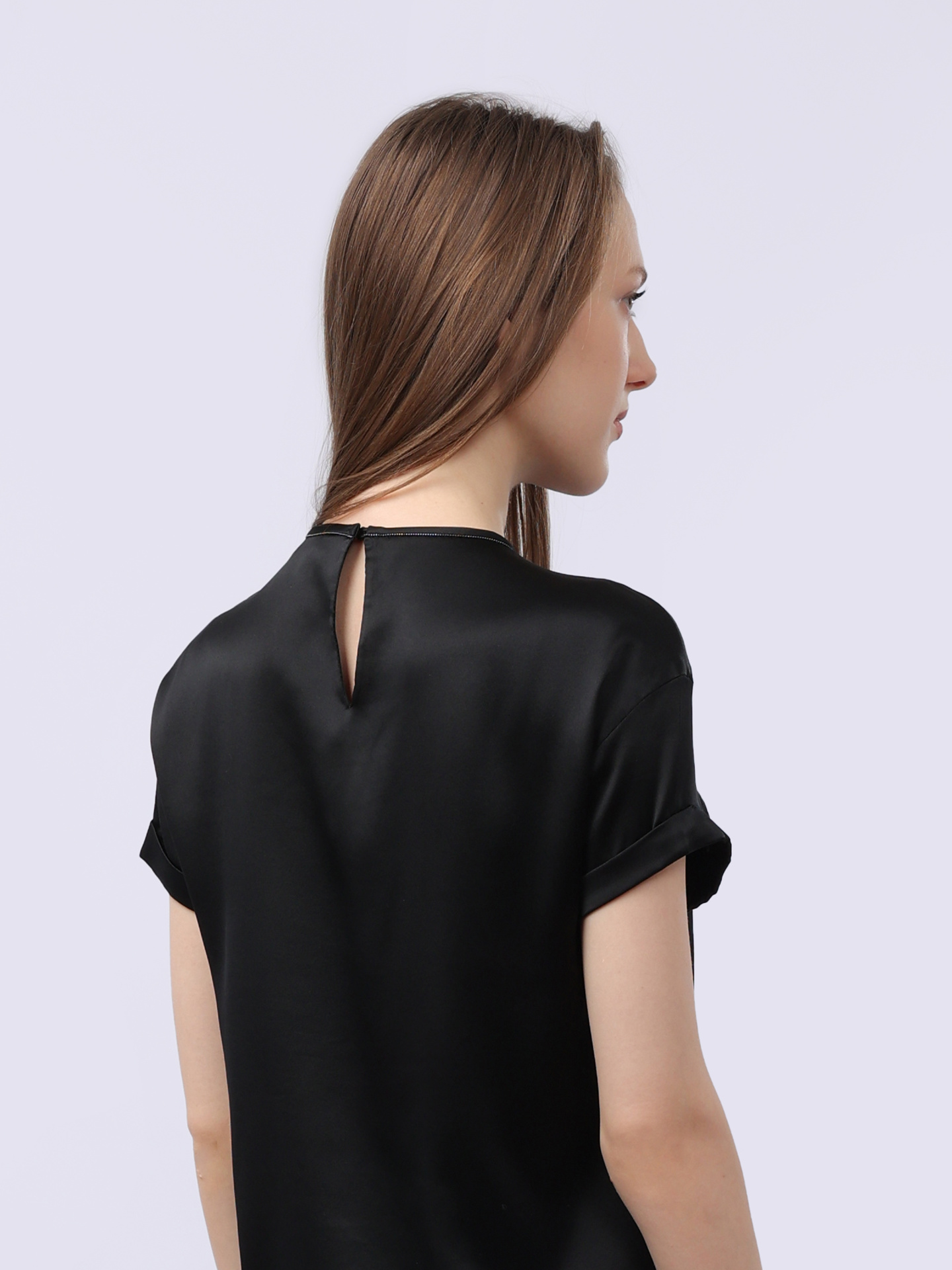 Топ Brunello Cucinelli M0C59B1008 C101 шелковый женский — купить в интернет-магазине Verdistore