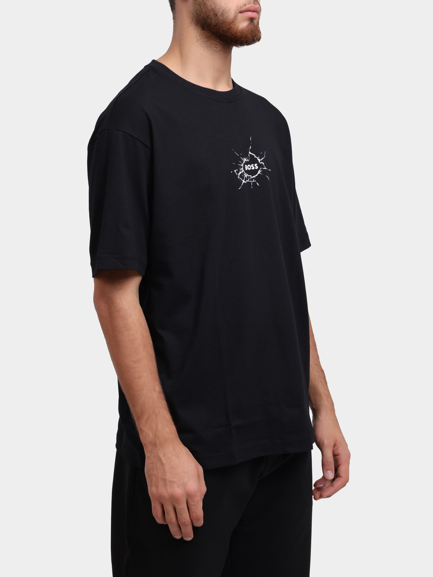 Футболка Boss 50546370 001 хлопковая мужская c логотипом — купить в интернет-магазине Verdistore