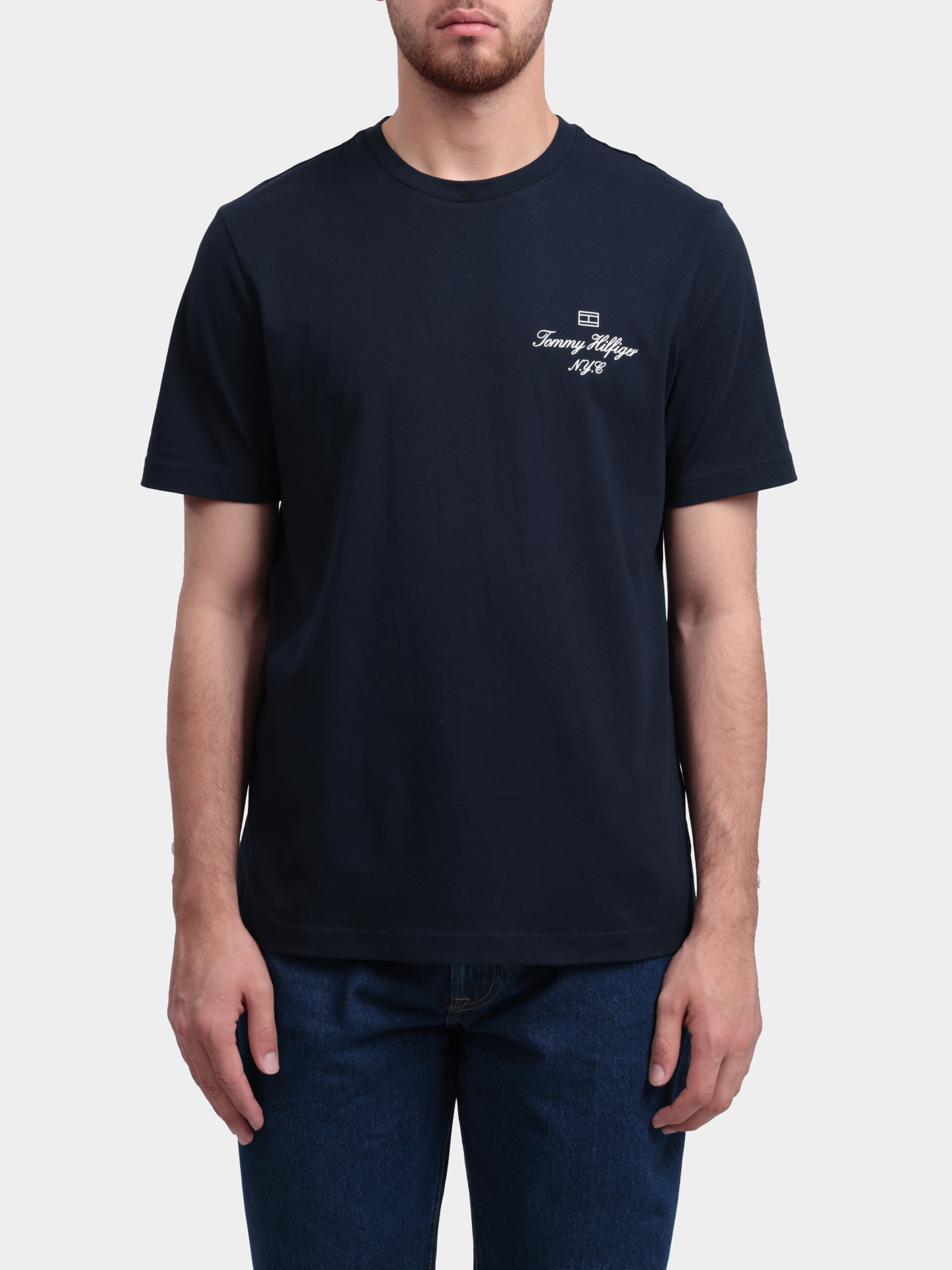 Футболка Tommy Hilfiger MW0MW39360 DW5 хлопковая мужская — купить в интернет-магазине Verdistore
