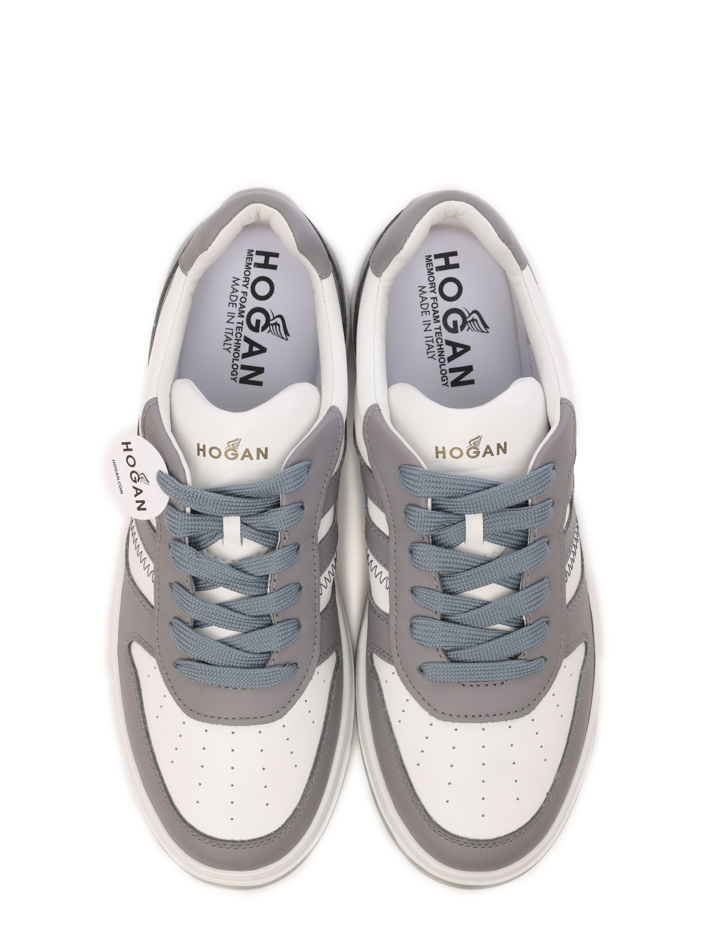 Кеды белые с серыми накладками  — купить в интернет-магазине Verdistore