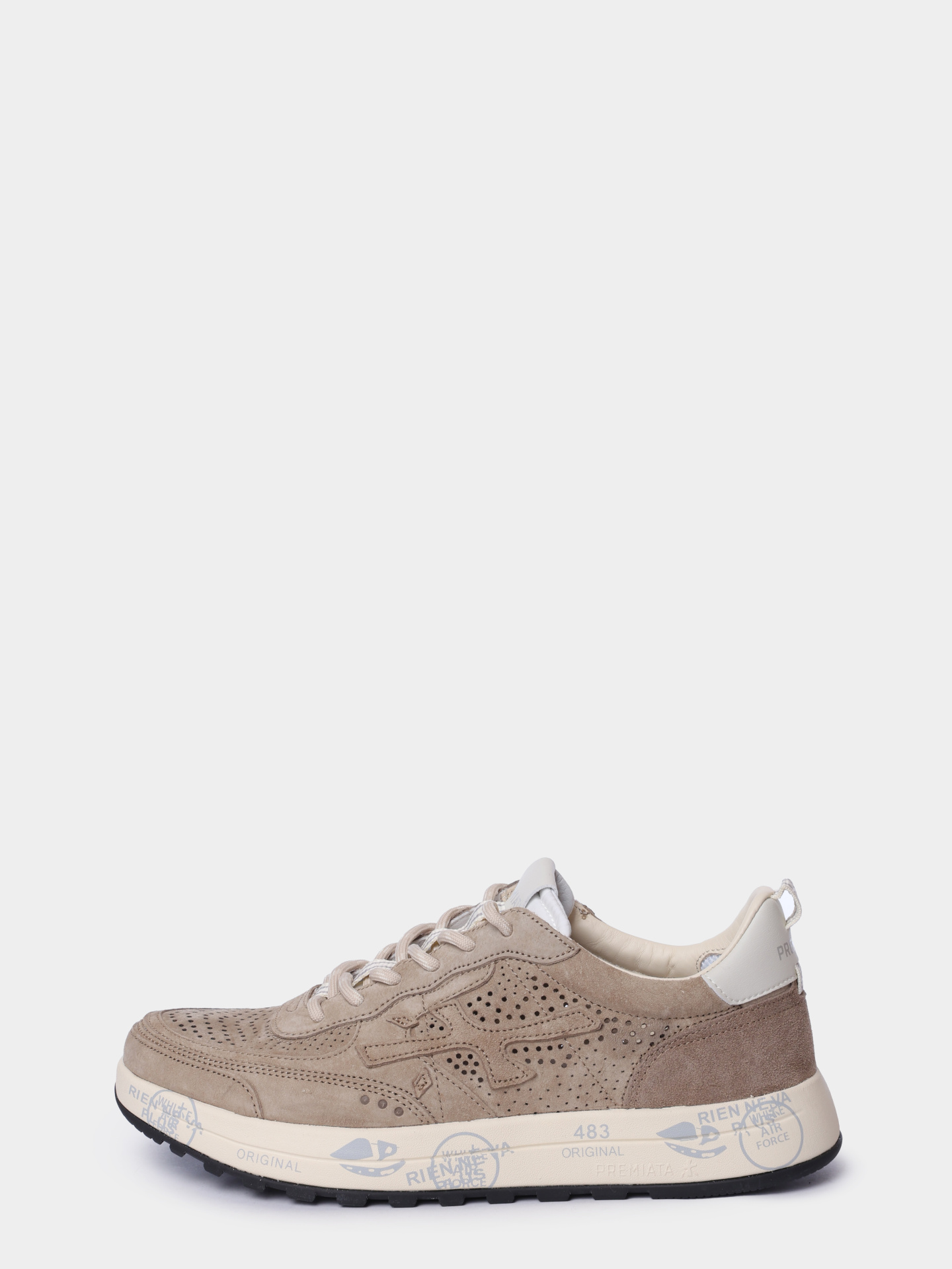 Кроссовки Premiata Sport NOUS VAR 8288 бежевые мужские комбинрованные с перфорацией  — купить в интернет-магазине Verdistore