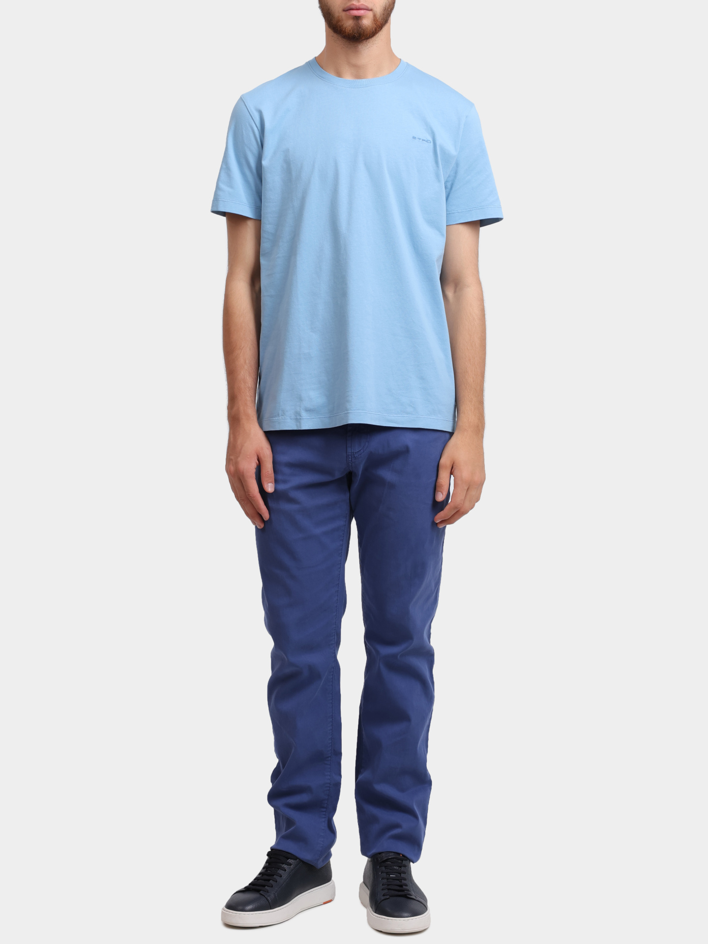 Футболка MRMA0002 AK699 B3911 голубая мужская хлопковая — купить в интернет-магазине Verdistore