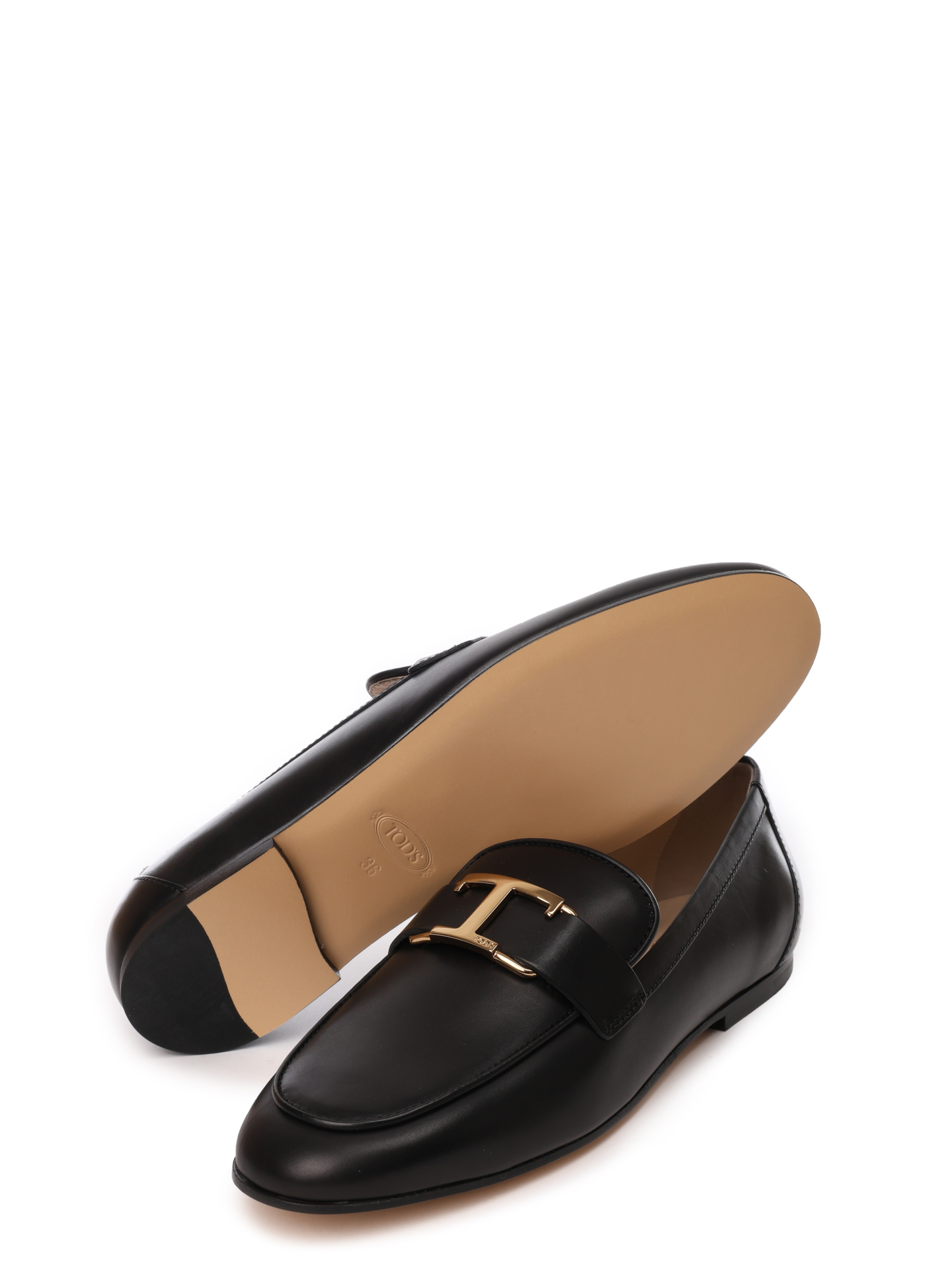 Лоферы Tod's XXW79A0GG90NF5 B999 кожаные женские — купить в интернет-магазине Verdistore