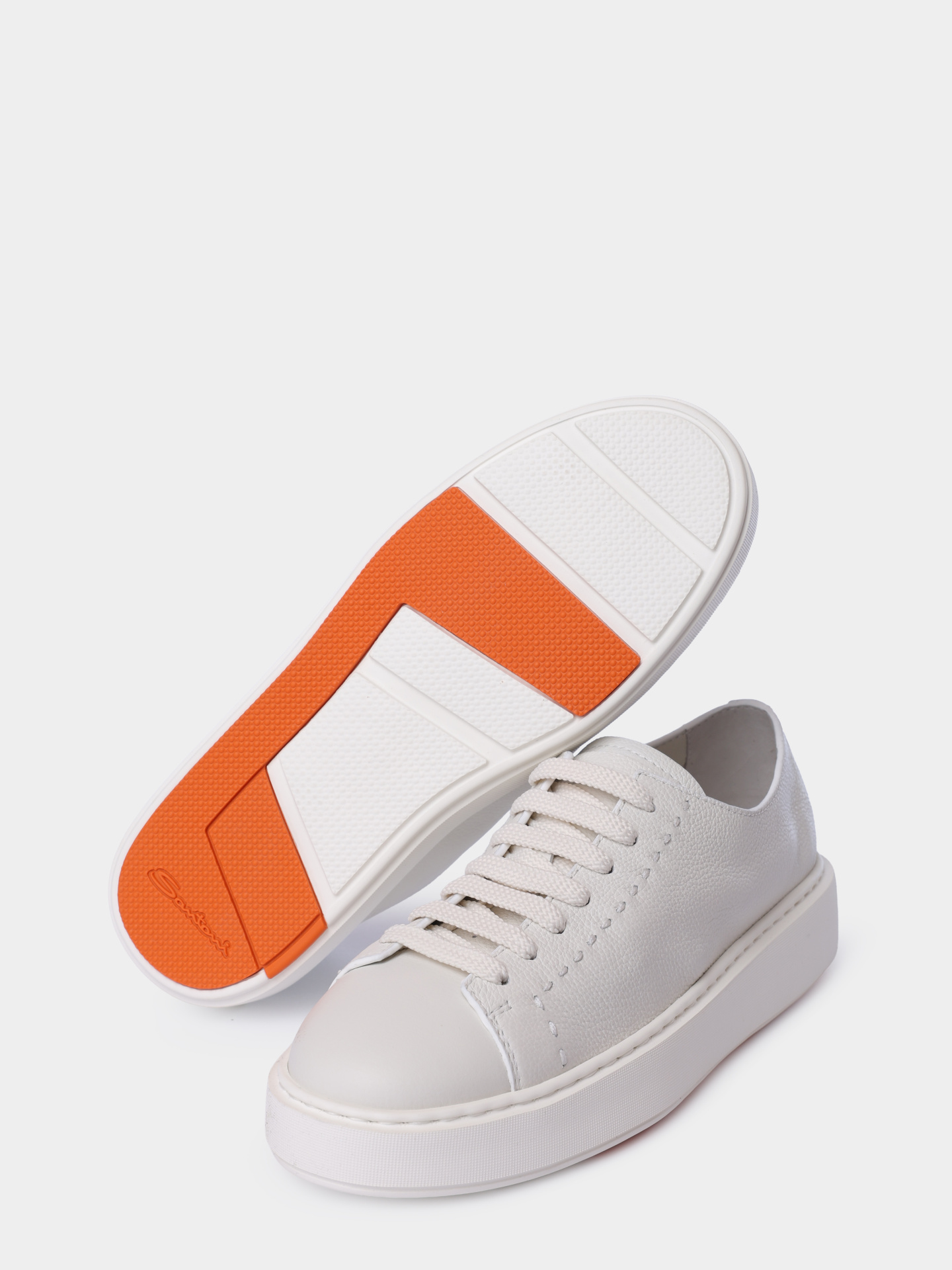 Кеды Santoni WBCG61355BARTDYII48 кожаные женские — купить в интернет-магазине Verdistore