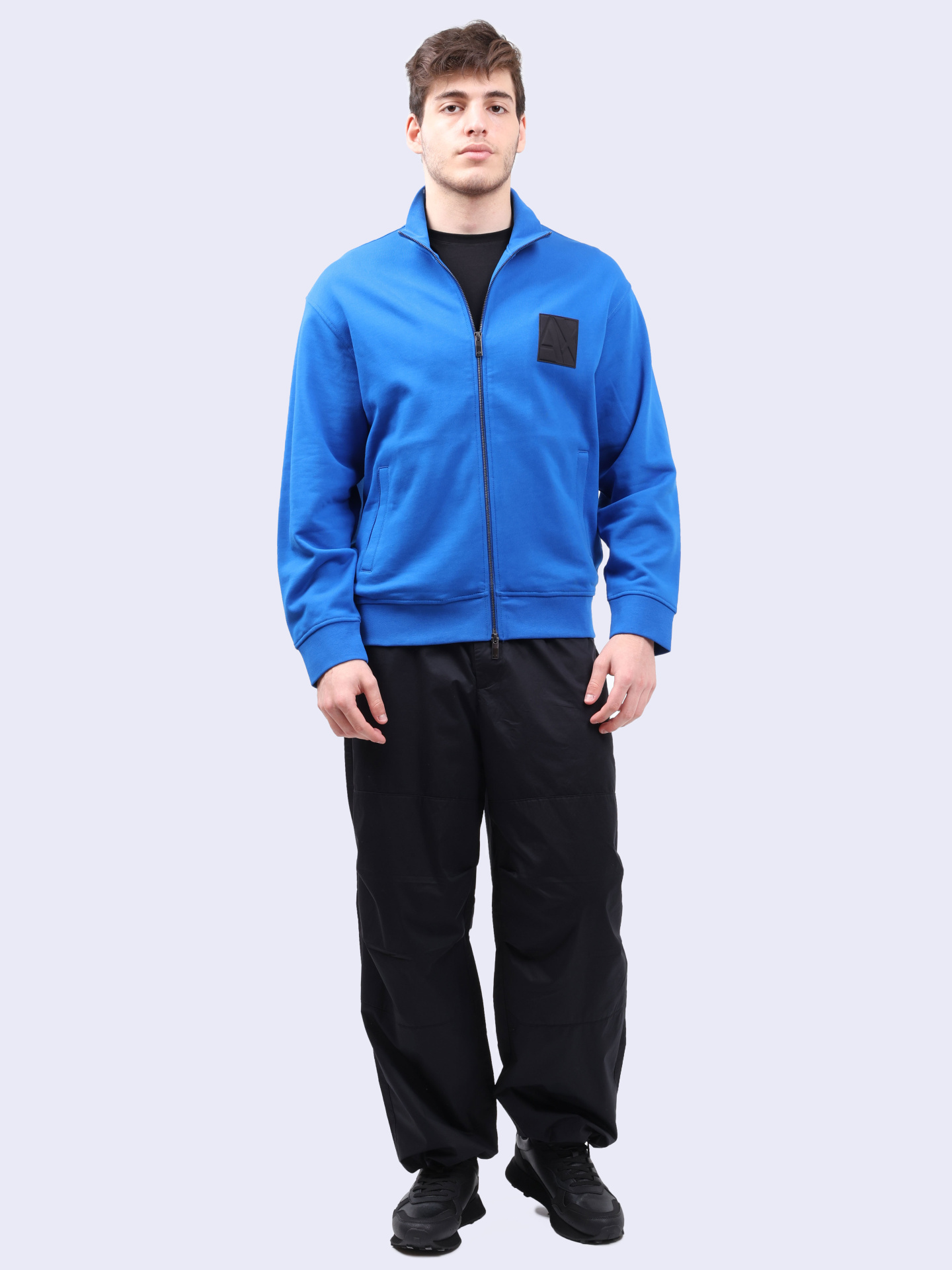 Мастерка Armani Exchange 6DZMJJ ZJ4XZ 15DS синяя мужская — купить в интернет-магазине Verdistore