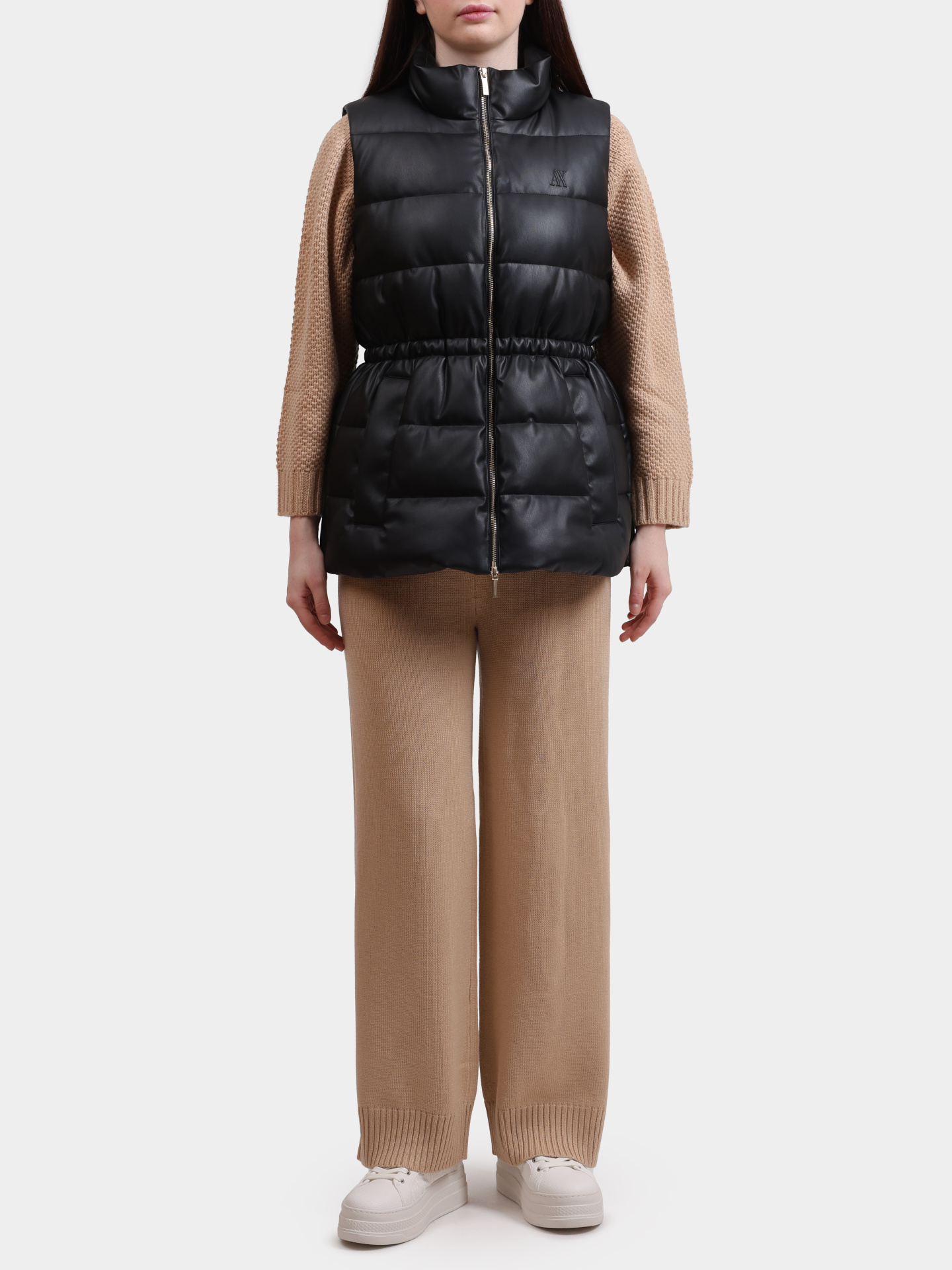 Жилет Armani Exchange XW000689 AF16106 UC001 черный женский — купить в интернет-магазине Verdistore