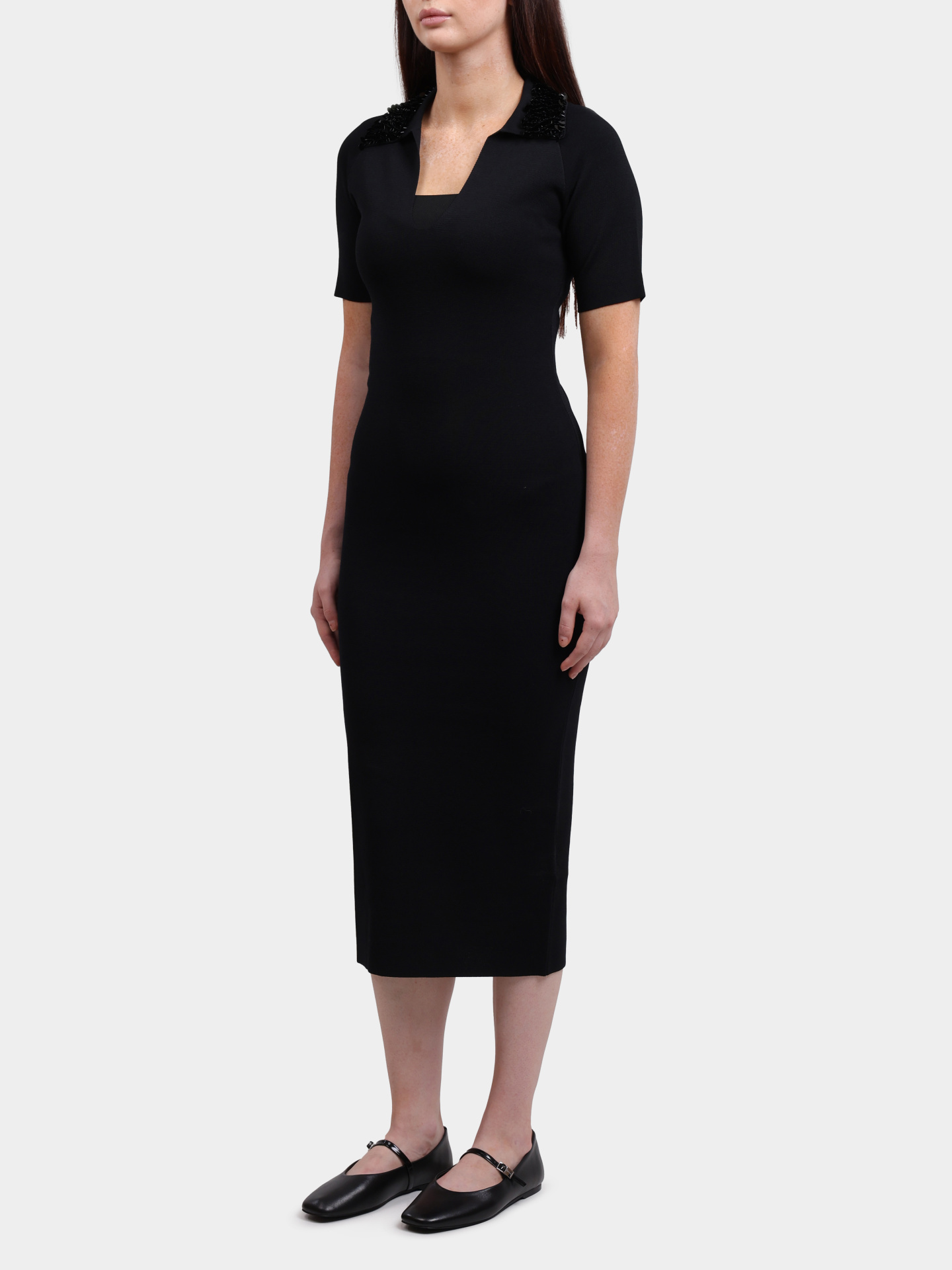 Платье Liu-Jo CF5037 MS55N 22222 черное женское с пайетками — купить в интернет-магазине Verdistore