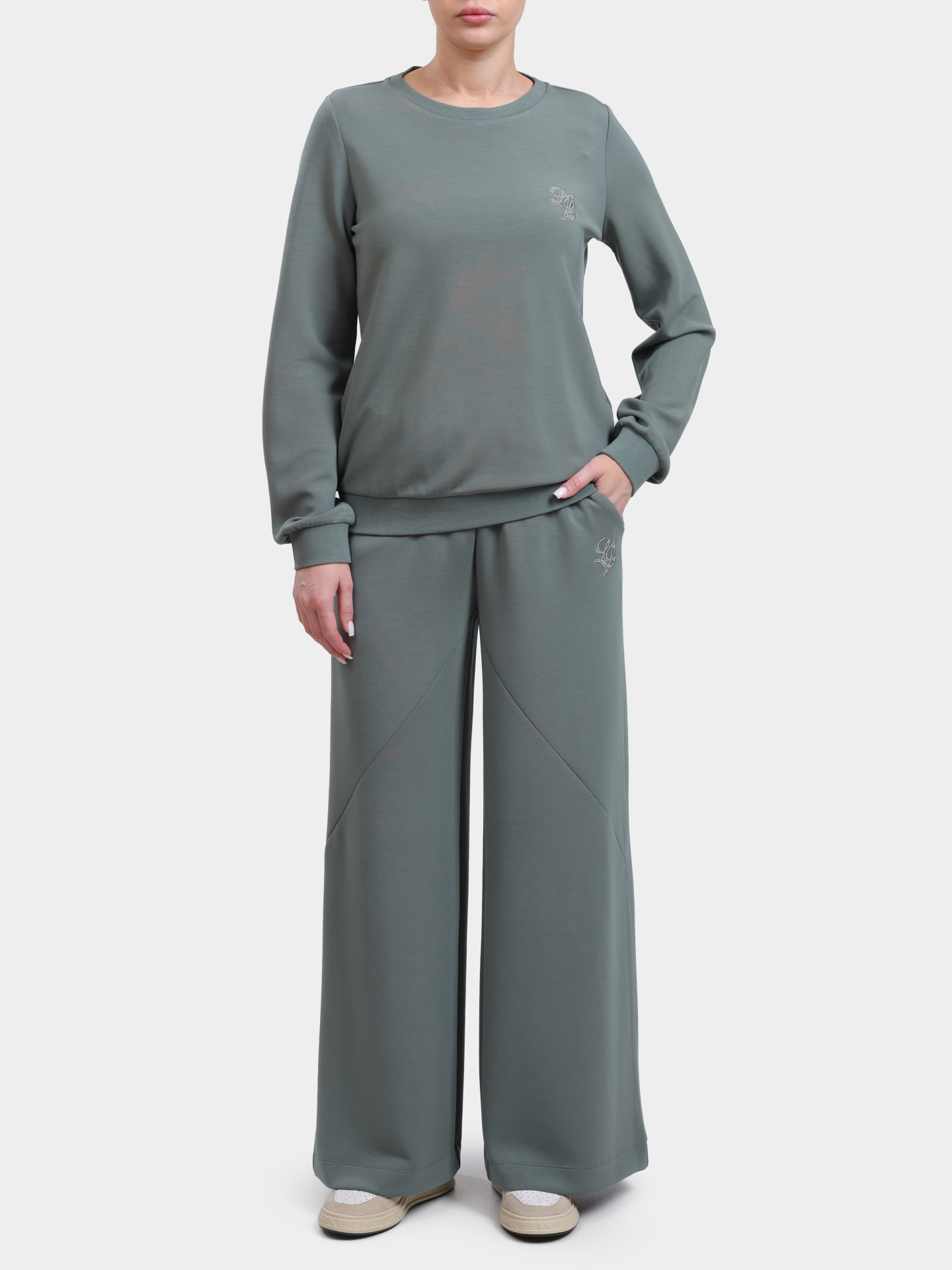 Свитшот Liu-Jo TA6078 JS869 76009 зеленый женский — купить в интернет-магазине Verdistore