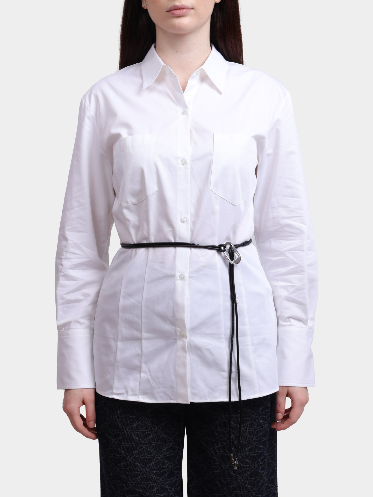 Блуза Hugo 50543364 100 белая женская из хлопка — купить в интернет-магазине Verdistore