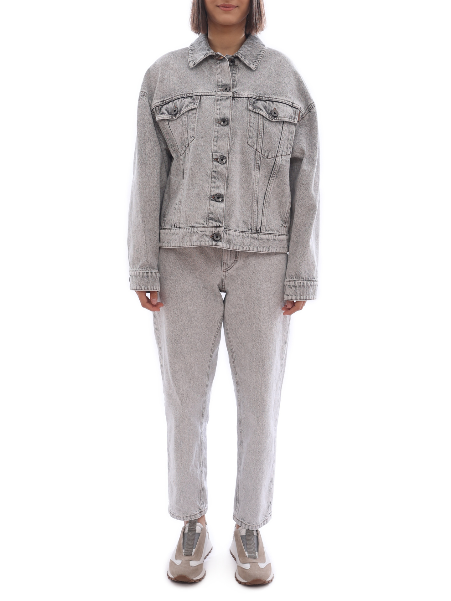Куртка Brunello Cucinelli MA0952984 C7819 джинсовая женская — купить в интернет-магазине Verdistore