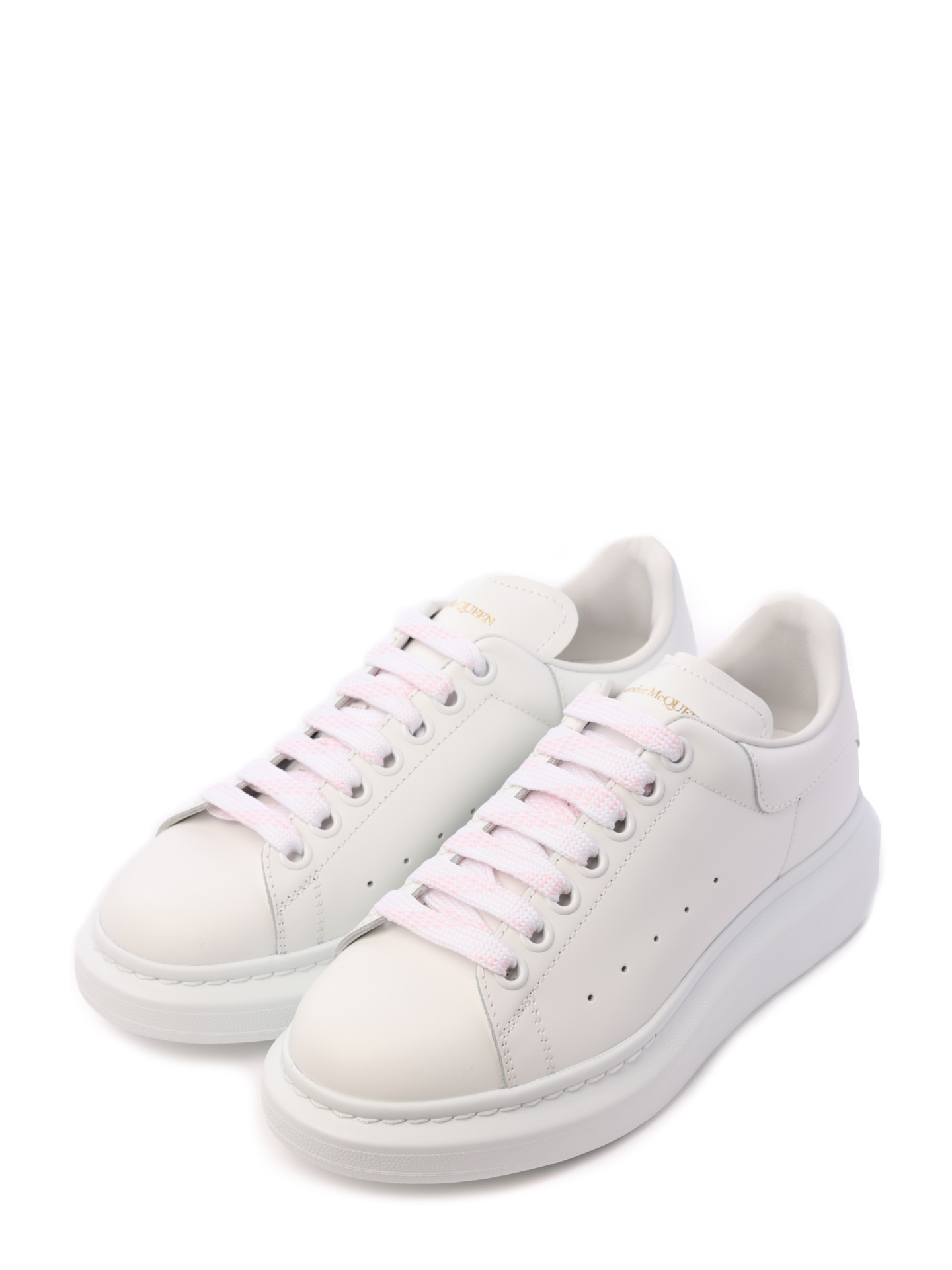 Кеды Alexander McQueen 553770WHGP0 9000 белые женские с лаконичным монохромным дизайном — купить в интернет-магазине Verdistore