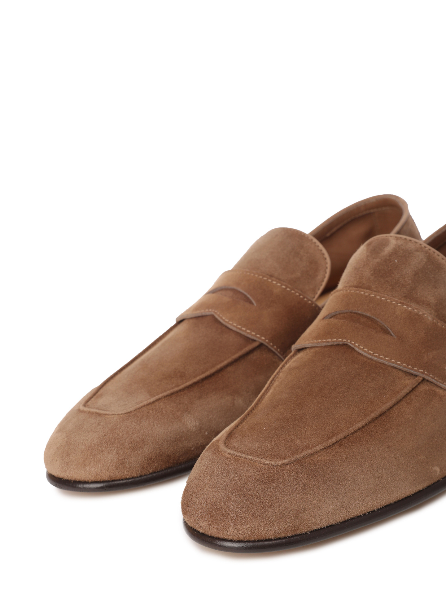 Лоферы Brunello Cucinelli MZUCAB2248 C8865 песочные мужские из замши — купить в интернет-магазине Verdistore