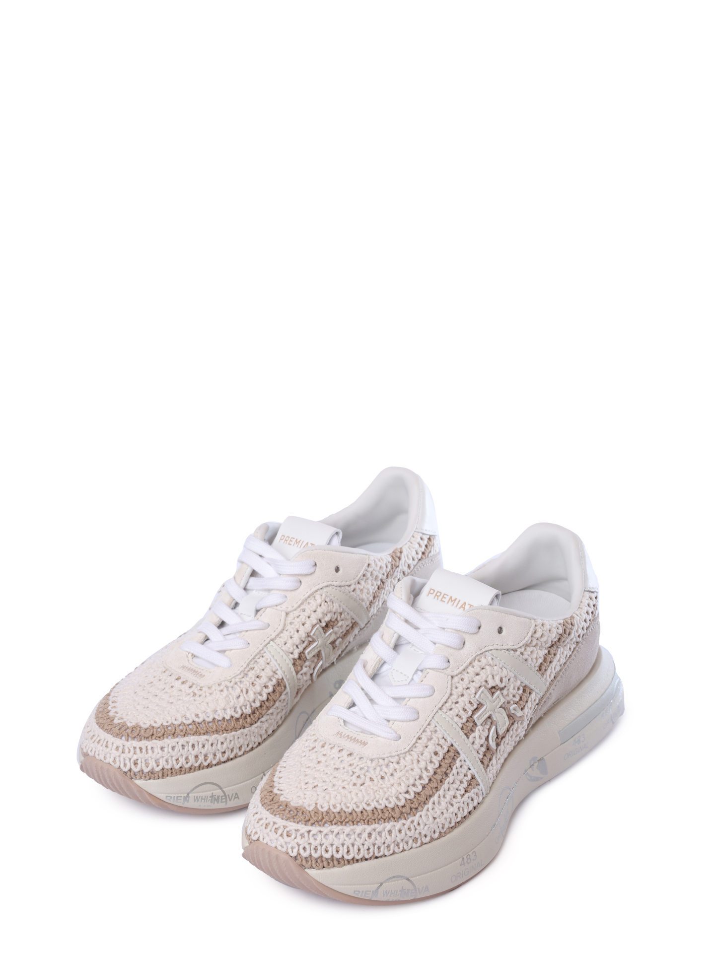 Кроссовки Premiata CASSIE VAR 7369 комбинированные женские — купить в интернет-магазине Verdistore