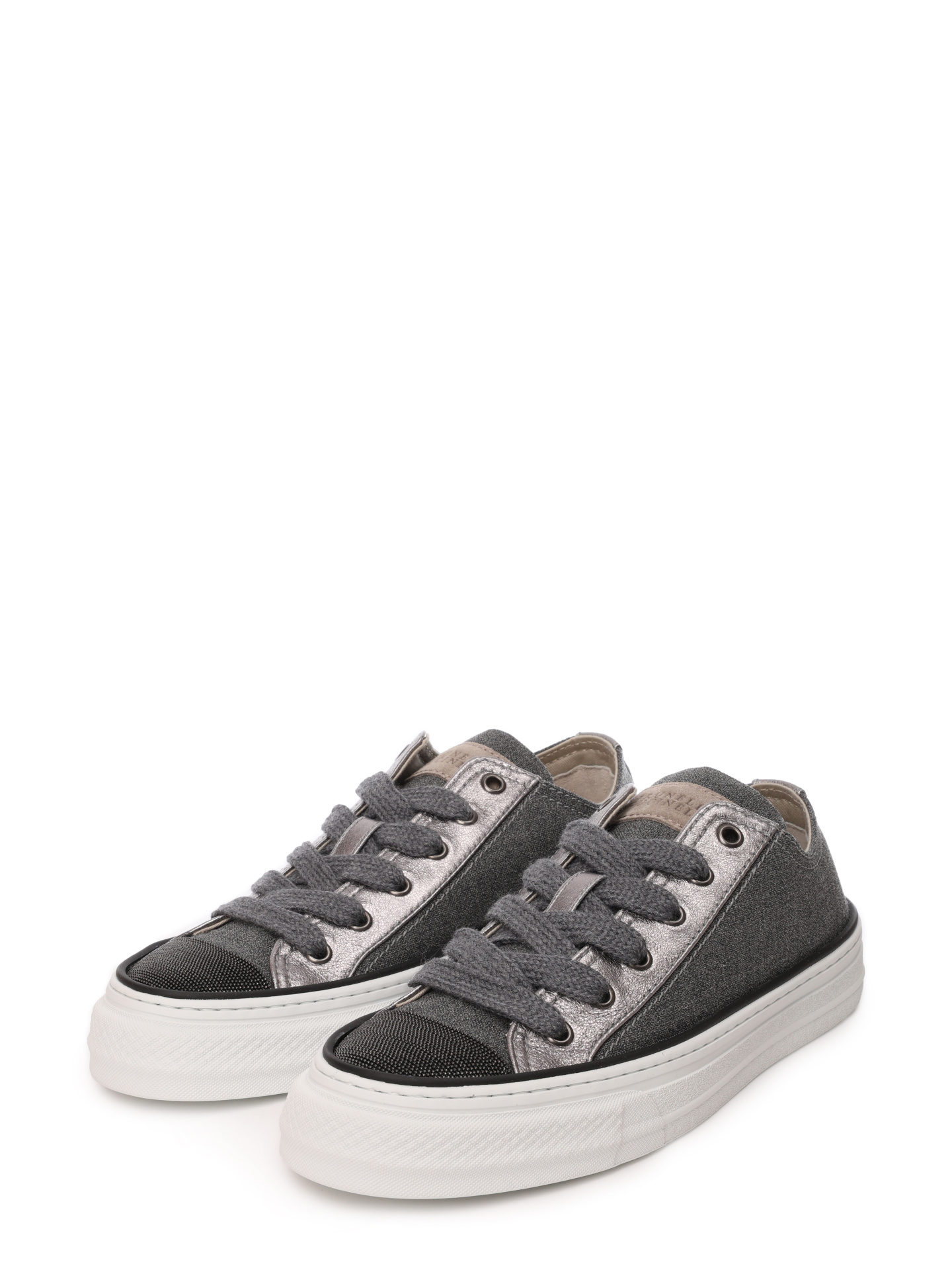 Кеды Brunello Cucinelli MZ25G2760 C006 текстильные женские — купить в интернет-магазине Verdistore