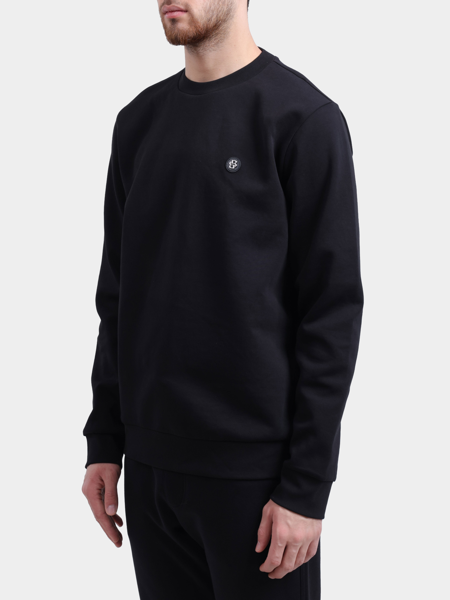 Cвитшот Boss 50520302 002 черный мужской — купить в интернет-магазине Verdistore