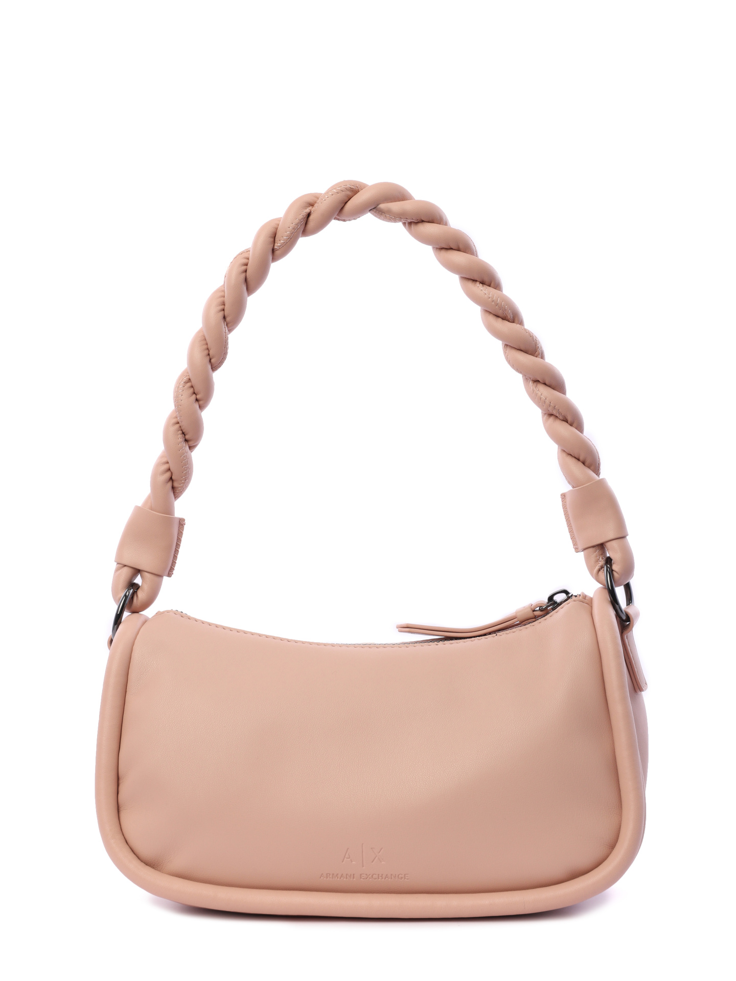 Сумка Armani Exchange 942919 3R781 10550 бежевая женская с плетёной ручкой — купить в интернет-магазине Verdistore