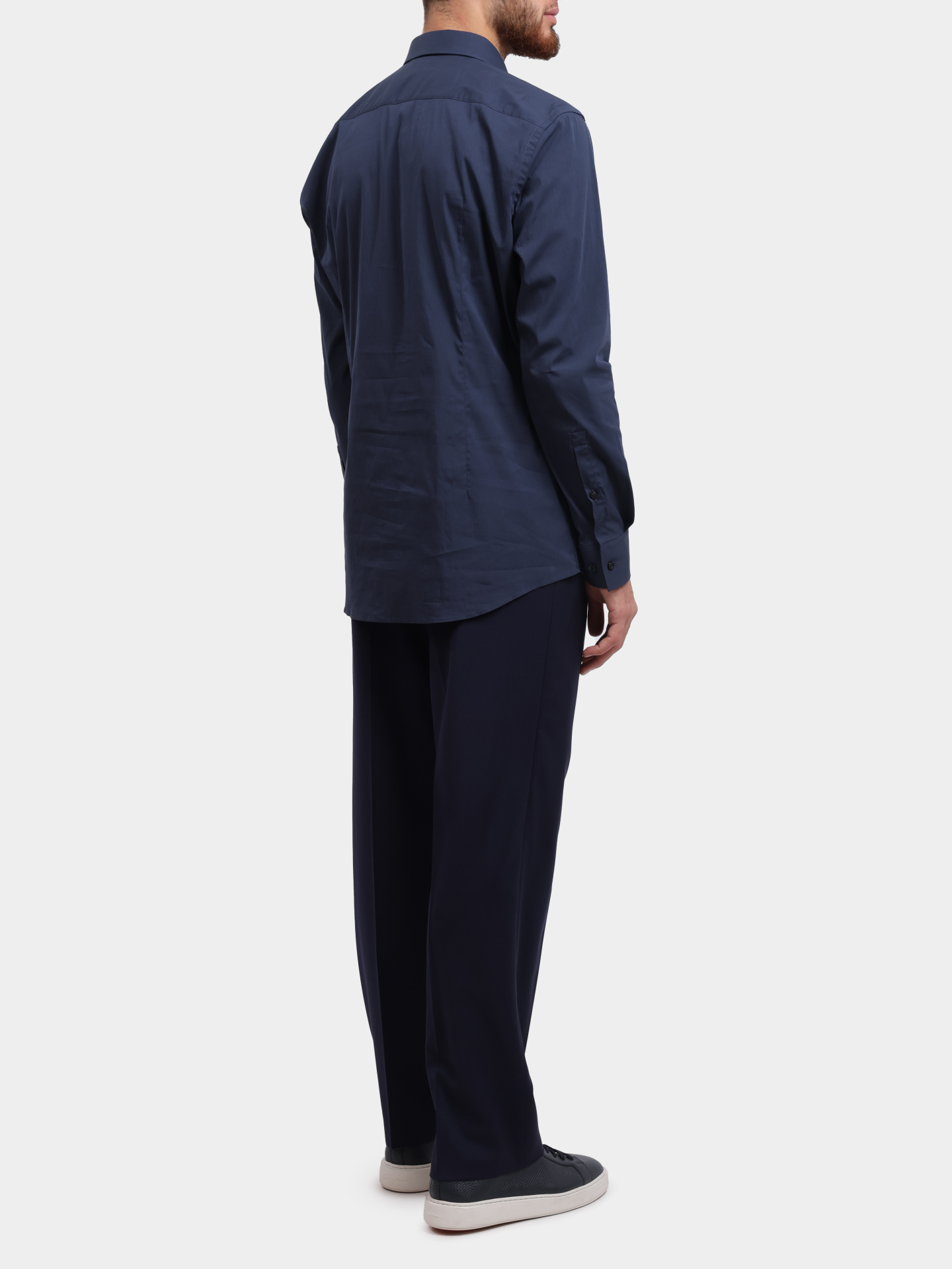 Рубашка Hugo 50484023 413 темно-синяя мужская — купить в интернет-магазине Verdistore